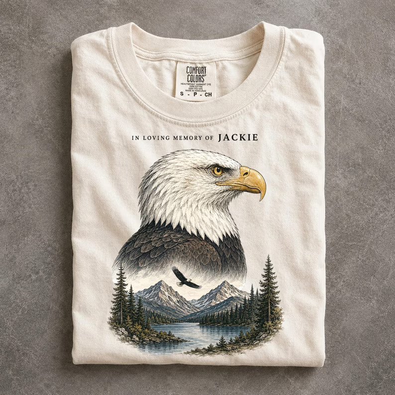 Jackie Bald Eagle Shirt, In Loving Memory Wildlife Memorial Tee