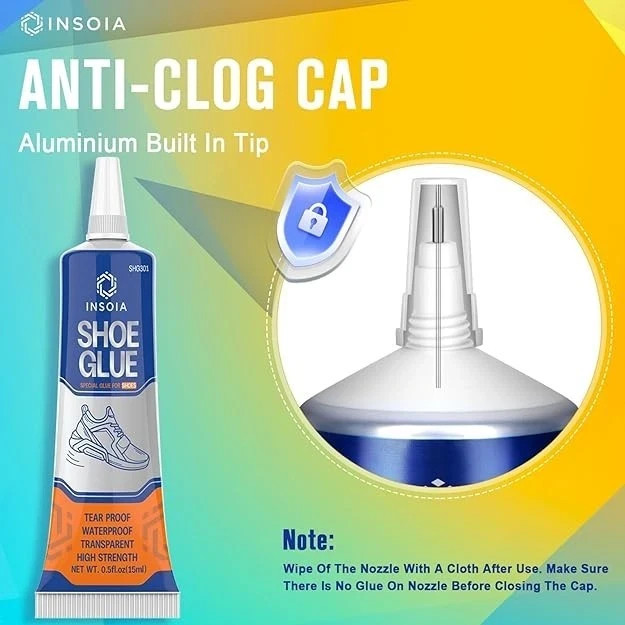 Shoe Glue Sole Repair Kit Heavy Duty Shoe Adhesive Waterproof Flexible Clear Fix