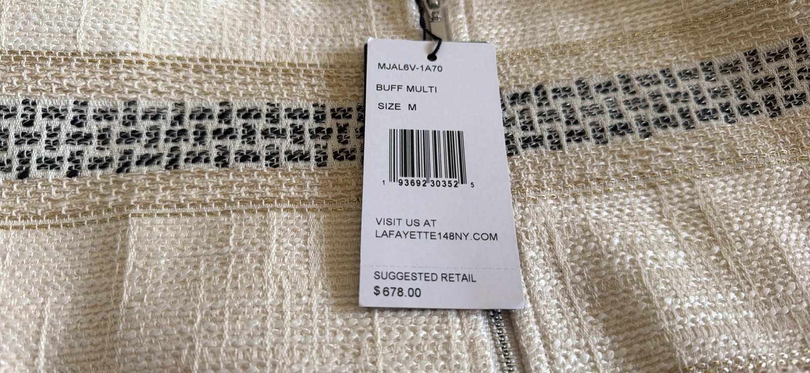New LAFAYETTE 148 New York Multicolor Striped Professional Blazer Jacket Size M