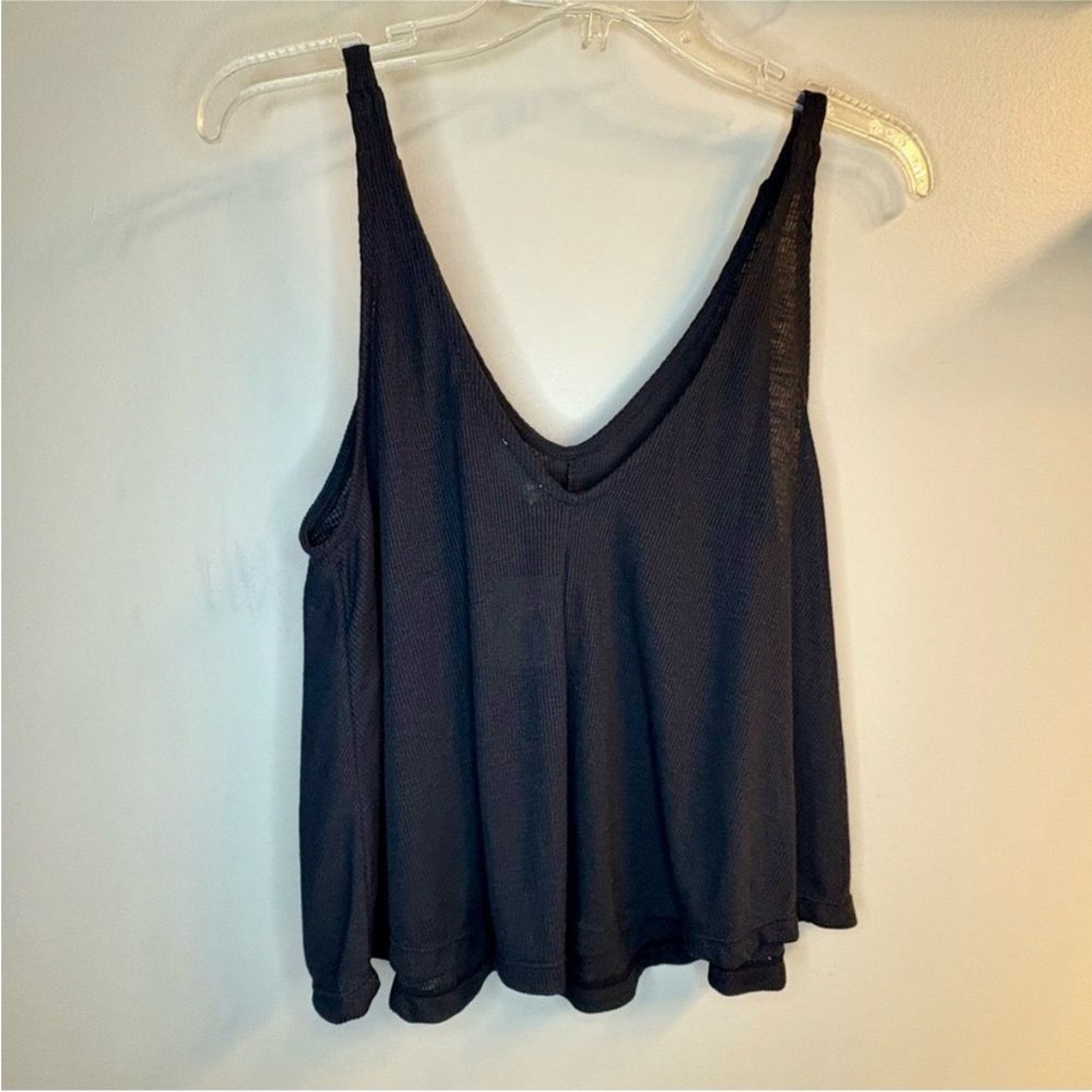 Free People Intimately Dani Tank Flowy Oversized Swing Tank Black Size XS