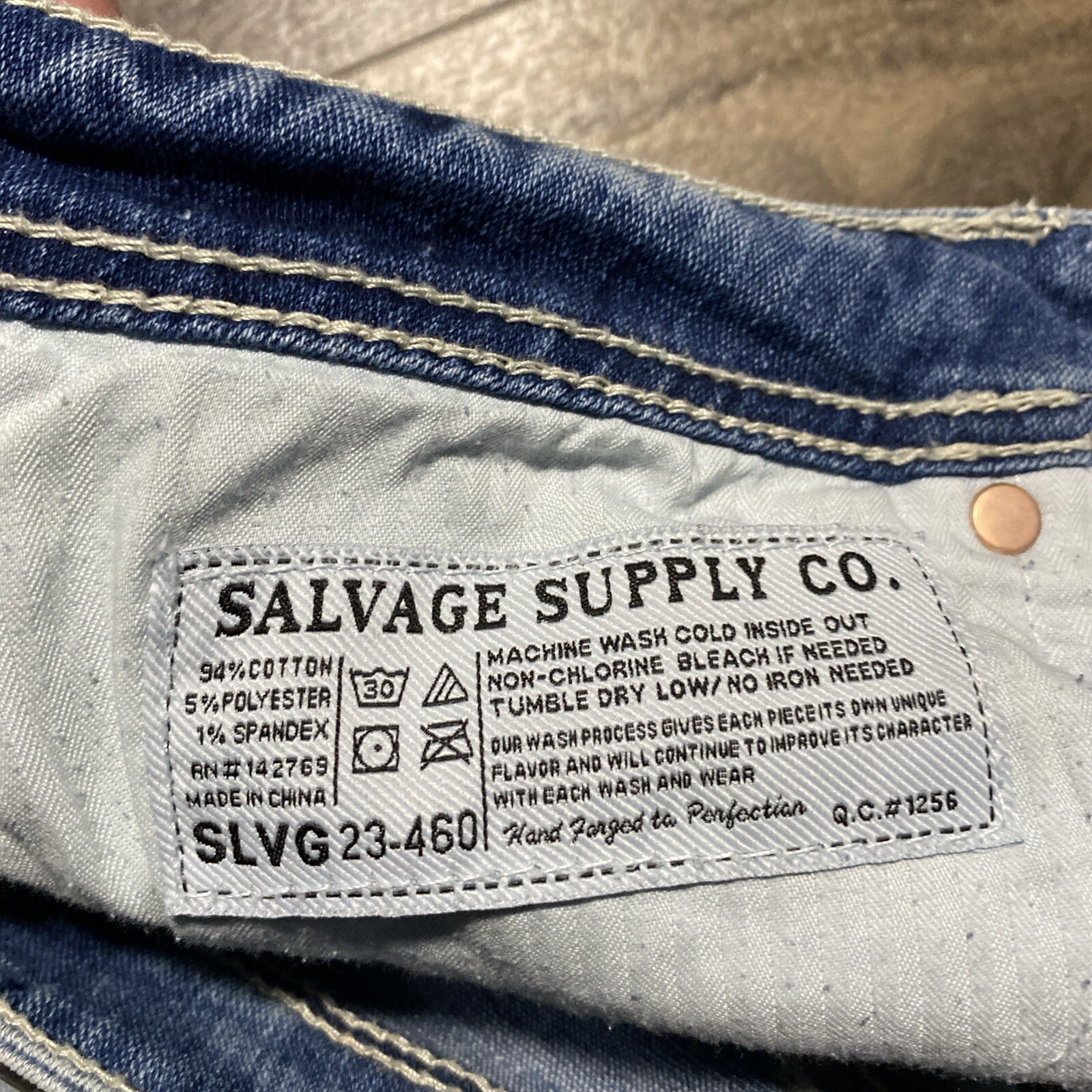 Salvage Supply Co. Mayhem Bootcut Jeans Men’s 31×35 Light Wash EUC