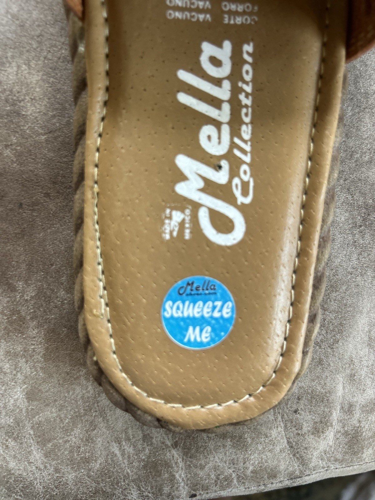 Mella Tooled Leather Huarache Slip On Sandals Shoe Size 7