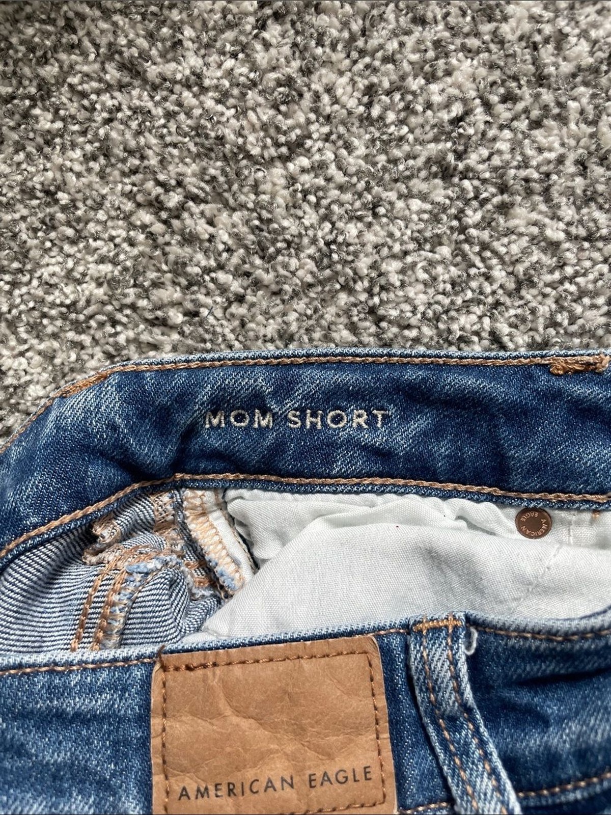 American Eagle Outfitters Distressed Blue Denim Jean Shorts