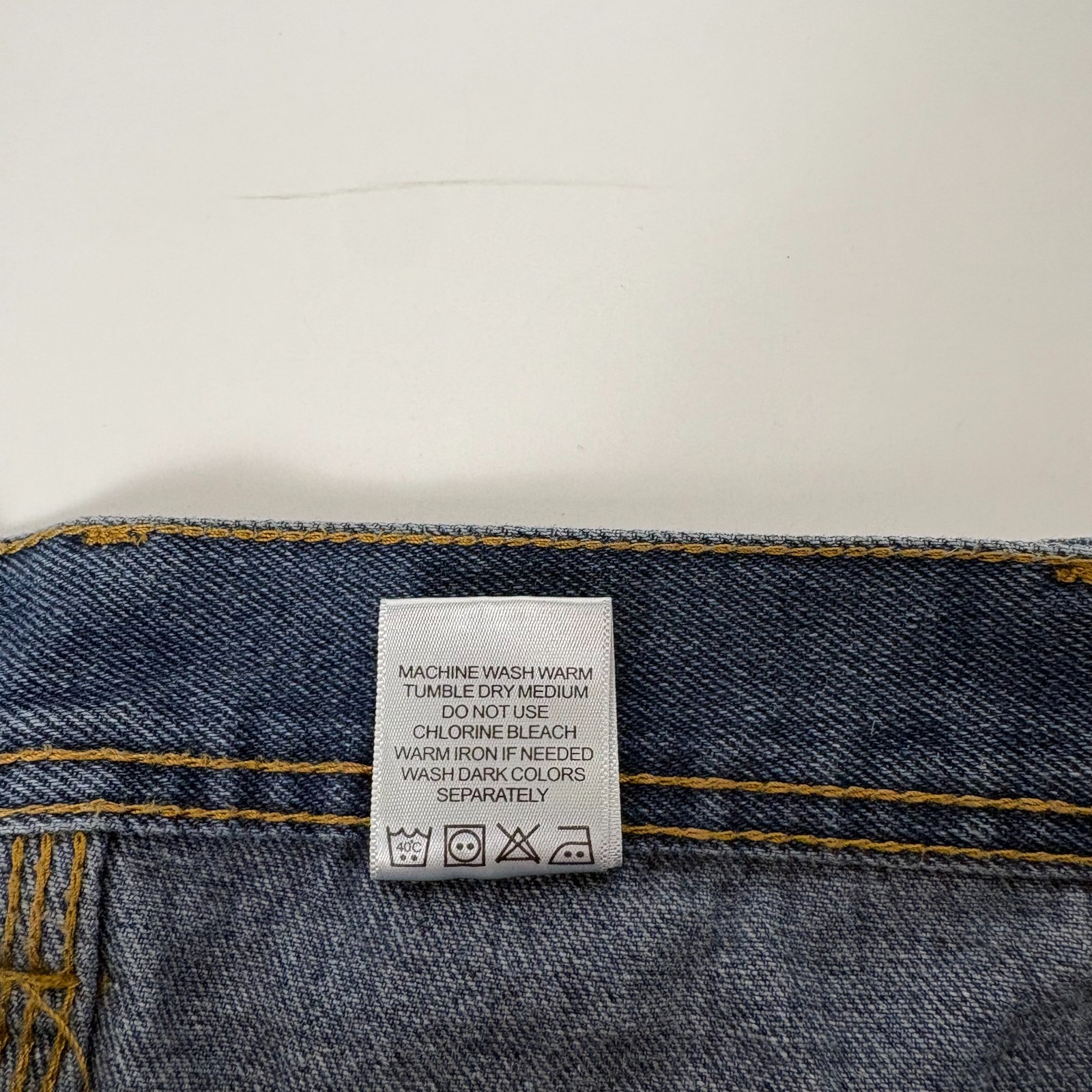 Vintage Key 2000’S Y2K Relaxed Fit Dark Wash Denim Carpenter Jeans W40 x L32