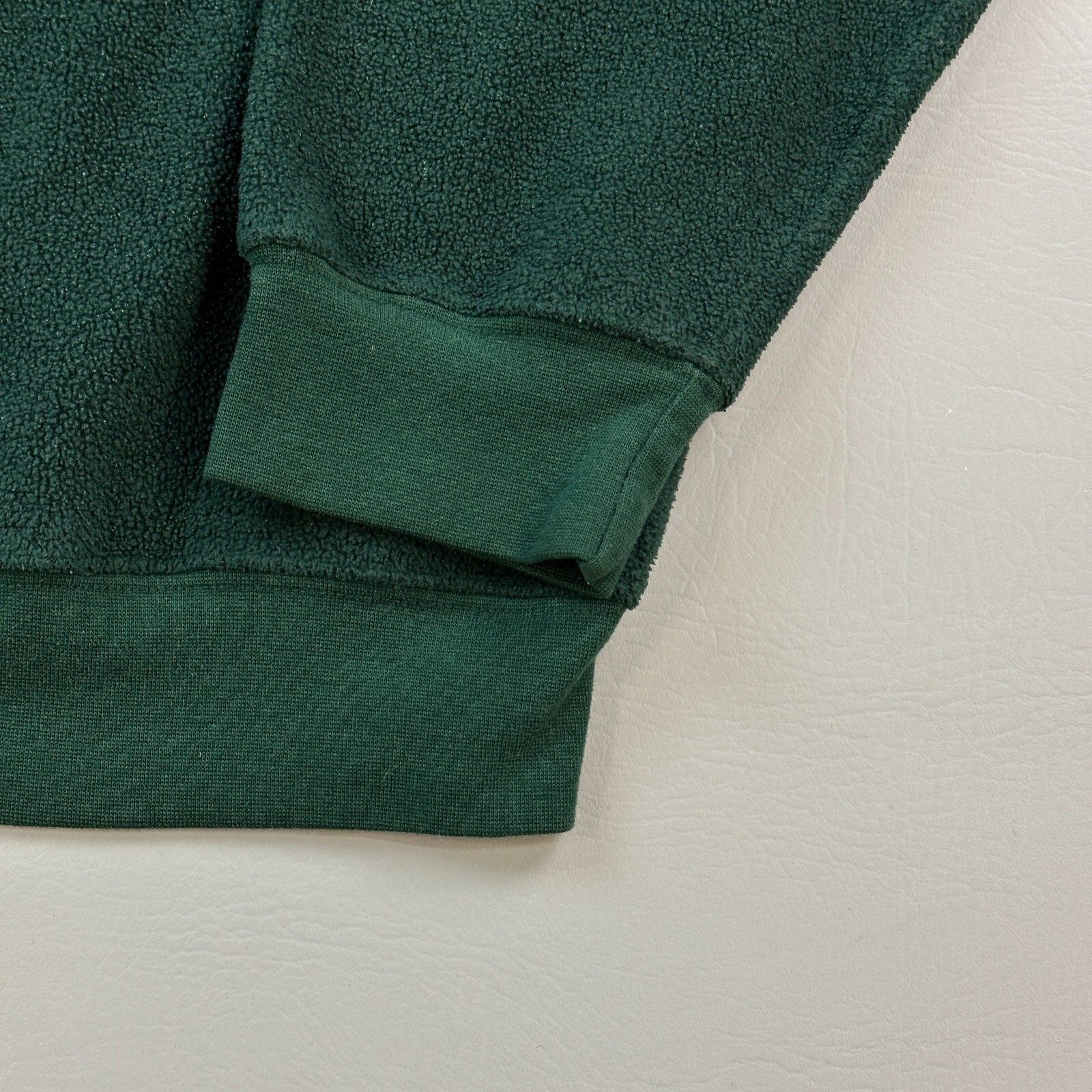 Vintage Ivy Crew Jacket Mens Large Green 1/4 Zip Fleece Hiking Outdoor 90s