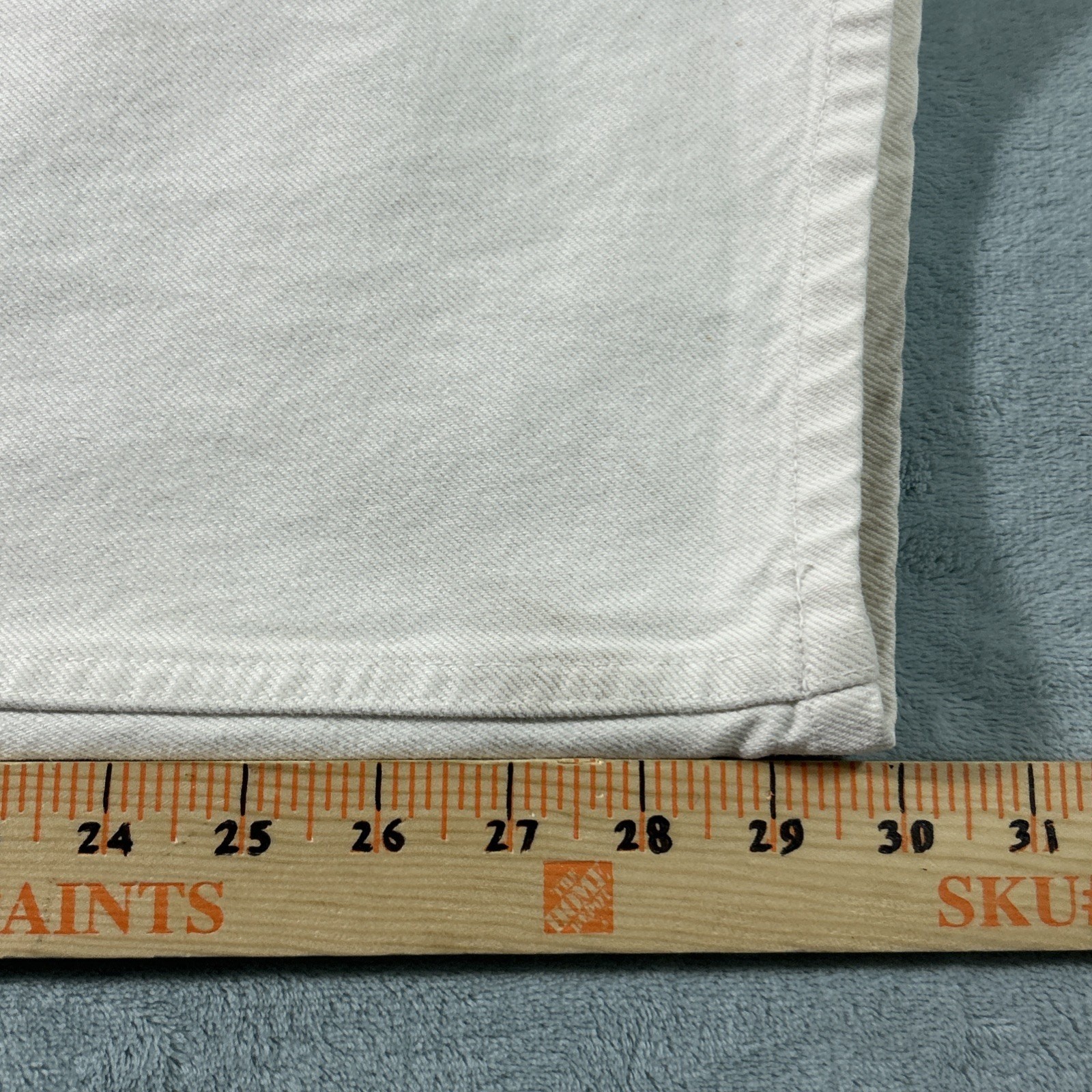 Y2K 2000s Anchor Blue Relaxed White Jeans 36×32 Baggy Hamilton Baggie Loose VTG