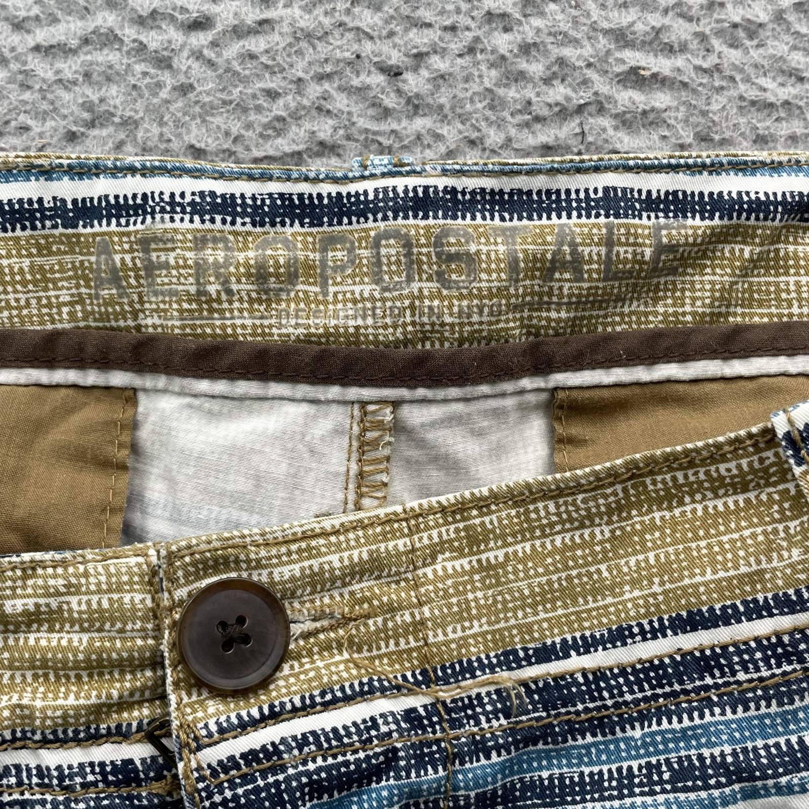 Aeropostale Shorts Men’s 39* Stripe Surf Y2k Sportswear Beach Skate Boho Preppy
