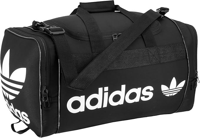 Adidas Originals Unisex Santiago 2.0 Duffle Bag Black/White – Adjustable Straps