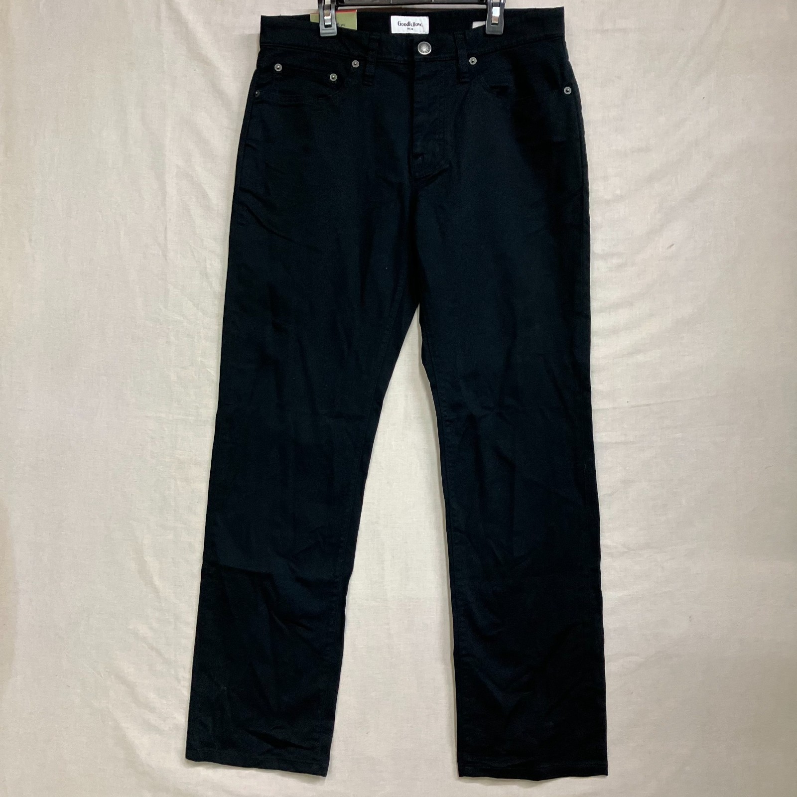 Goodfellow & Co 5-Pocket Pants Men’s Black Fly Button & Zipper Straight Fit