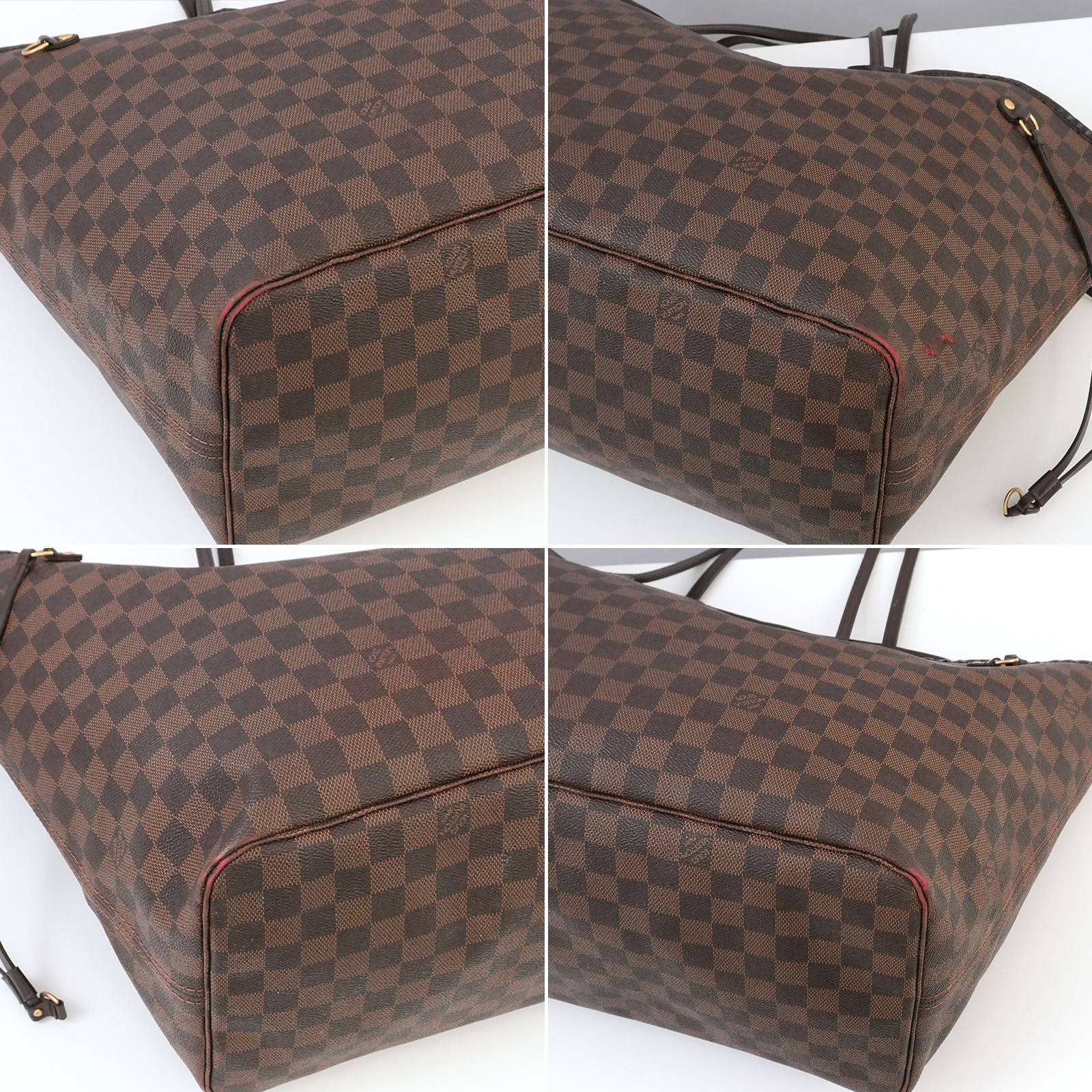 LOUIS VUITTON LV Damier Ebene Neverfull GM N51106 Tote Bag TJ0162 Auth #56818A
