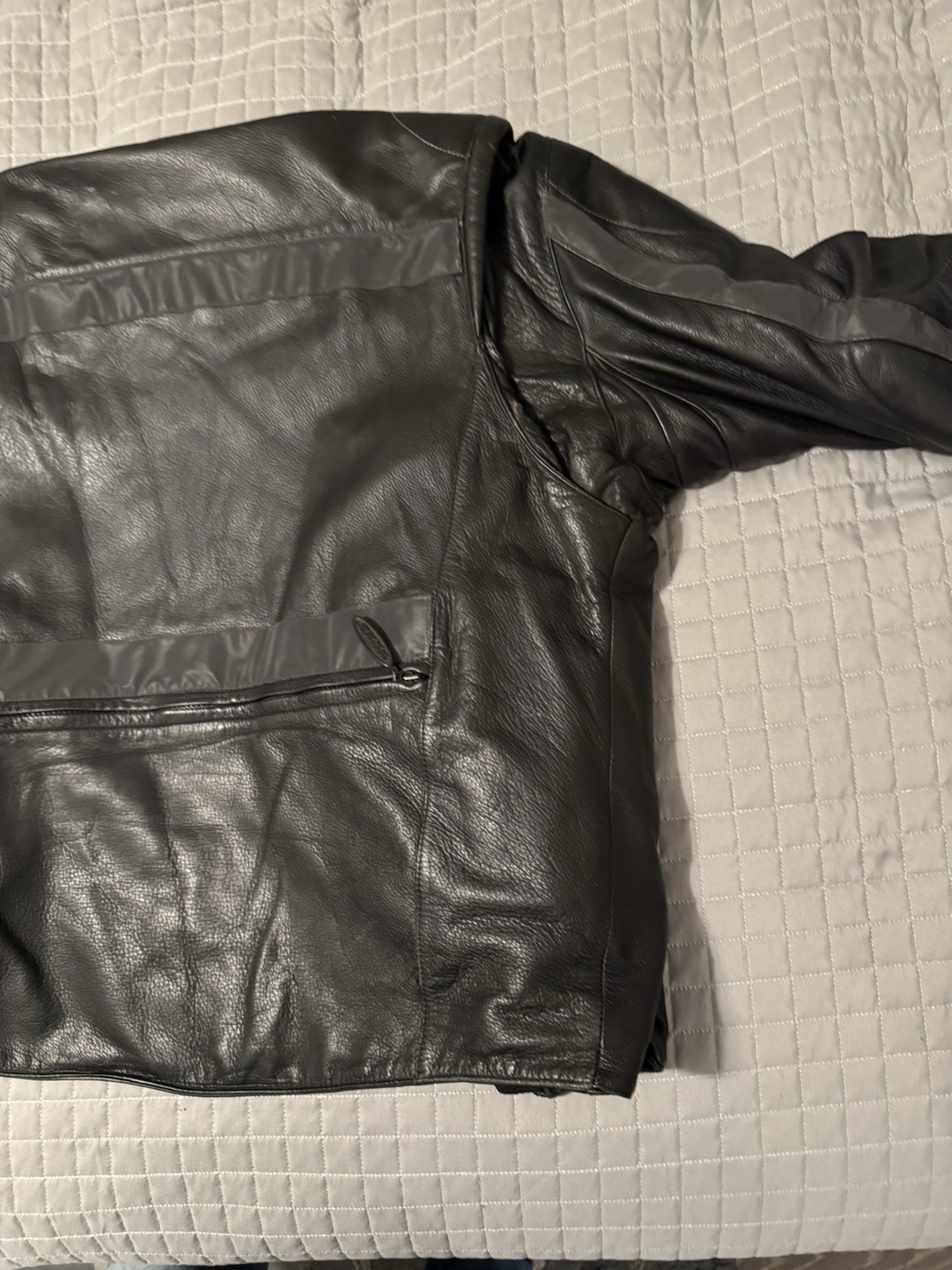 Harley-Davidson FXRG Leather Jacket Men’s Large Black Waterproof Liner