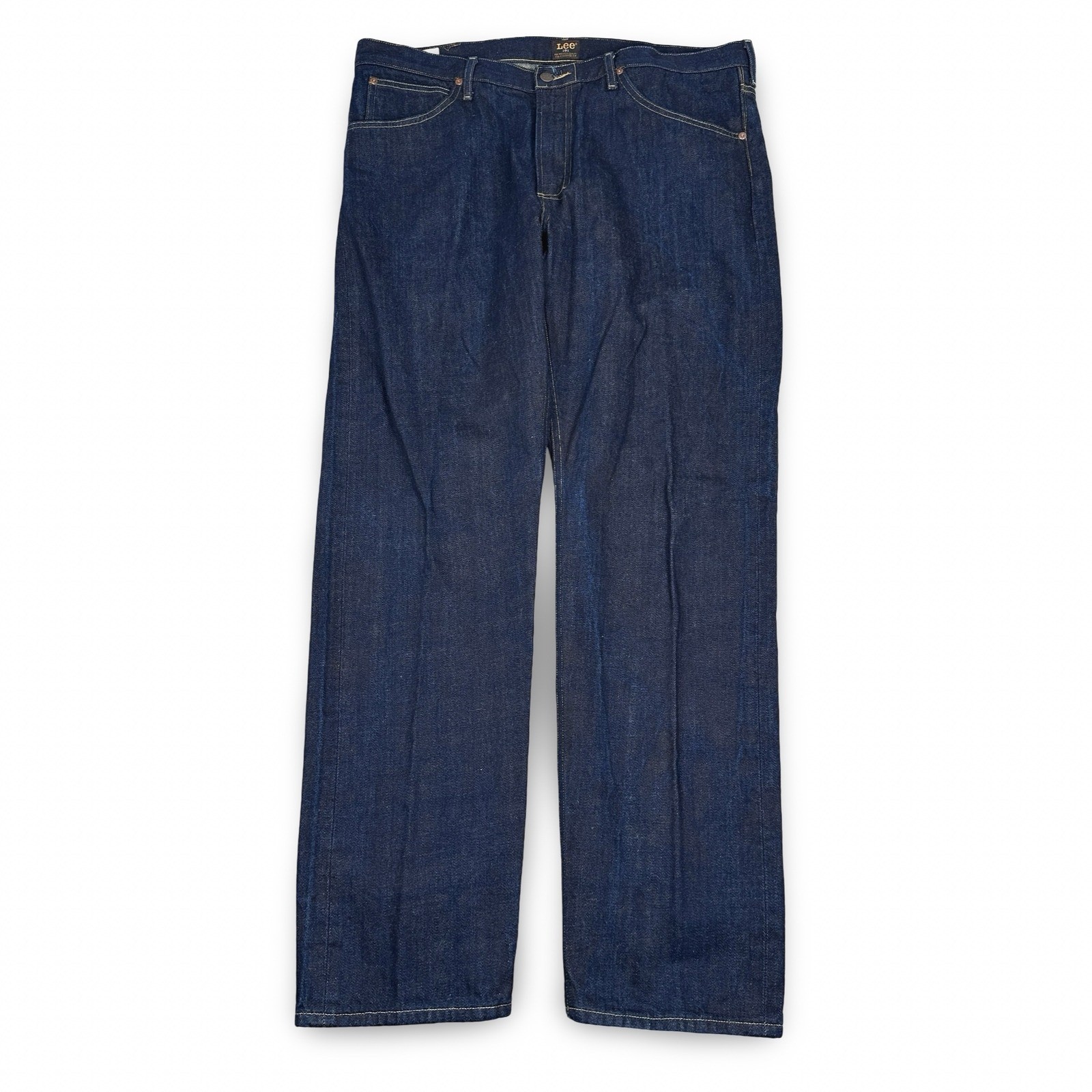 Lee 101 Z Men Jeans 38×34 Dark Indigo 14oz Kaihara Japanese Selvedge Linen Blend