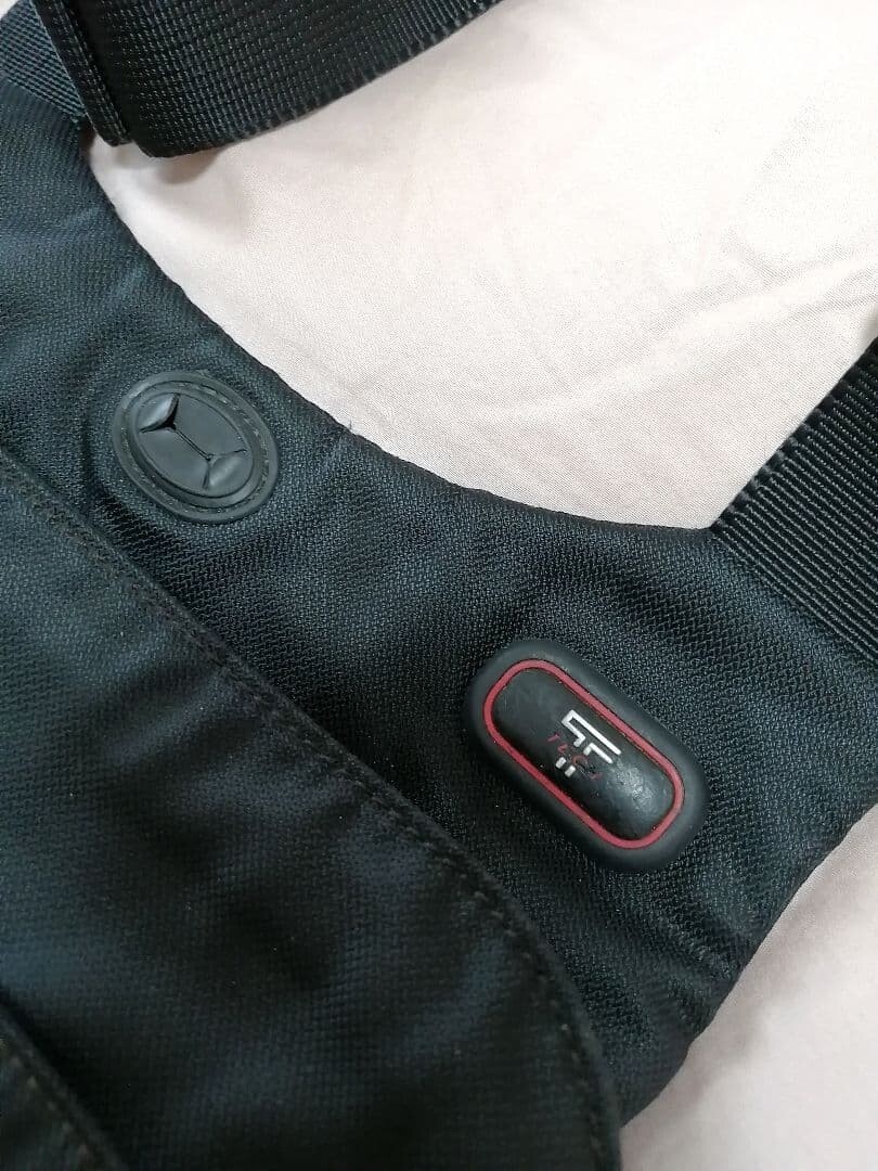 TUMI Mens Black Shoulder Bag Adjustable Strap Soft Fabric 9.45 x 9.84 x 2.36 in