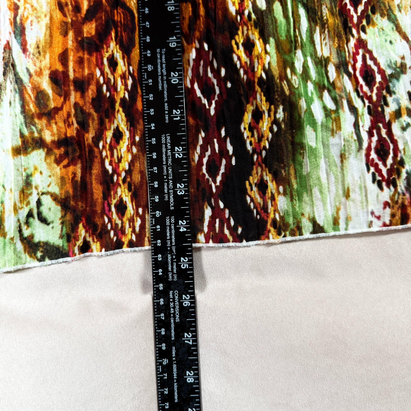 Lemon Grass Multicolor Women Size XL Boho Rustic Leopard Print Flowy Chic Blouse