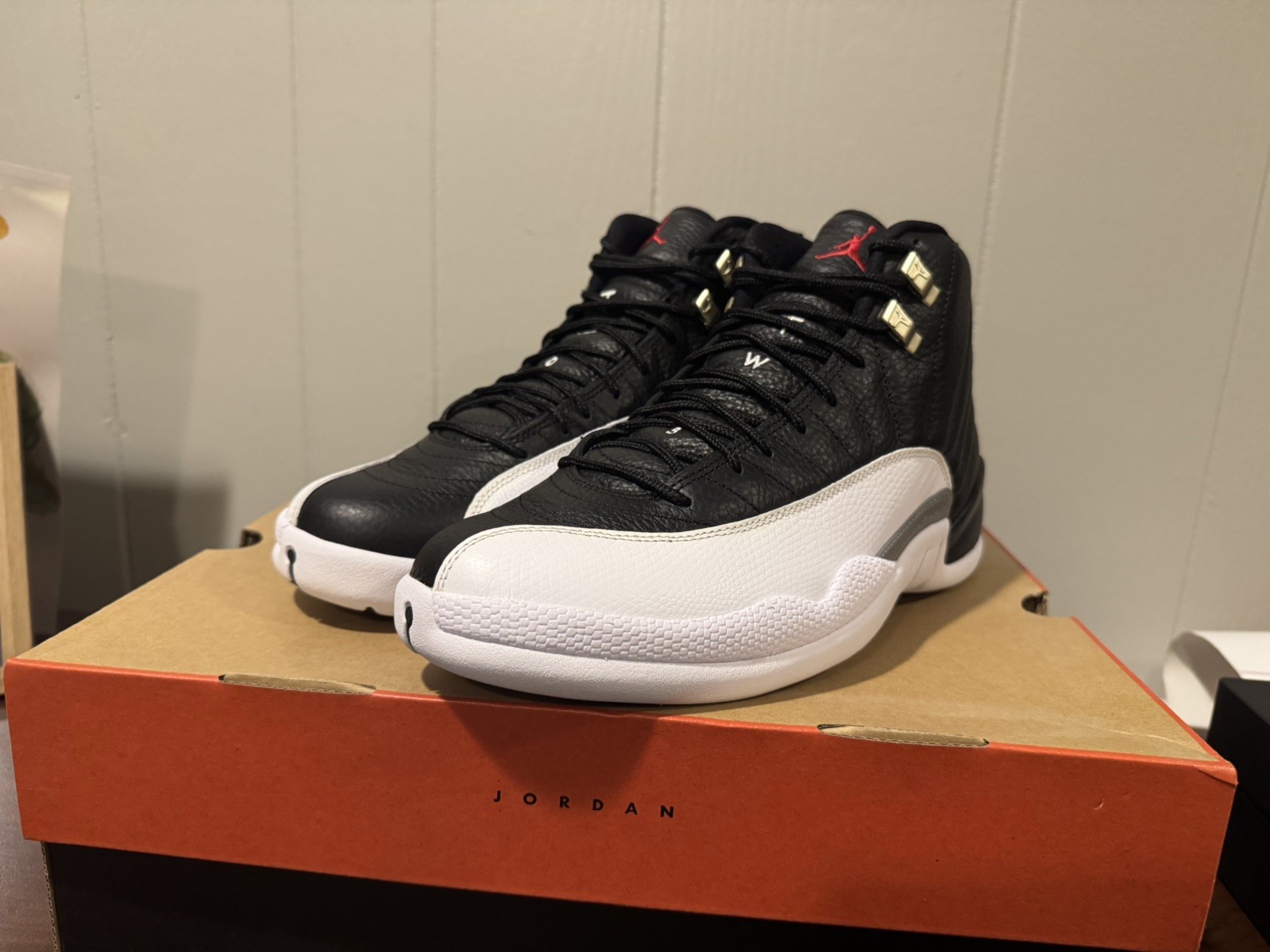 Nike Air Jordan 12 Retro Playoff Black White CT8013-006 Men’s Shoes NEW