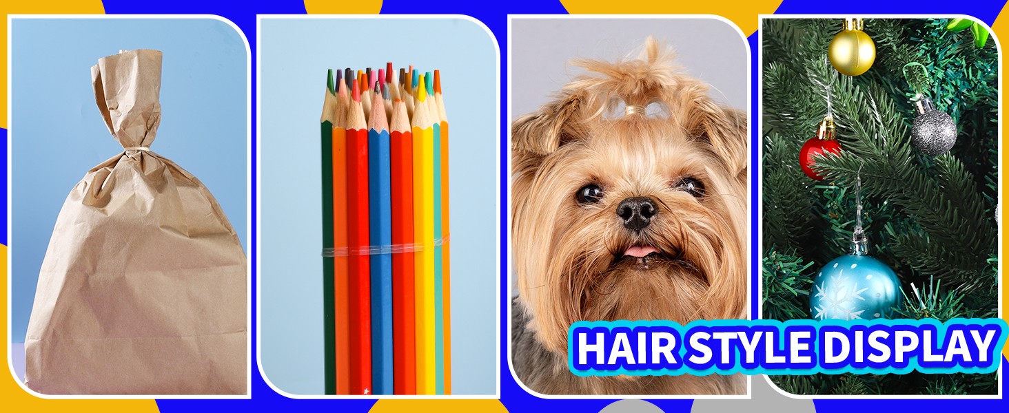 Clear Elastic Ties Hair Elastics, Clear Elastics Rubber Bands for Hair Rubber