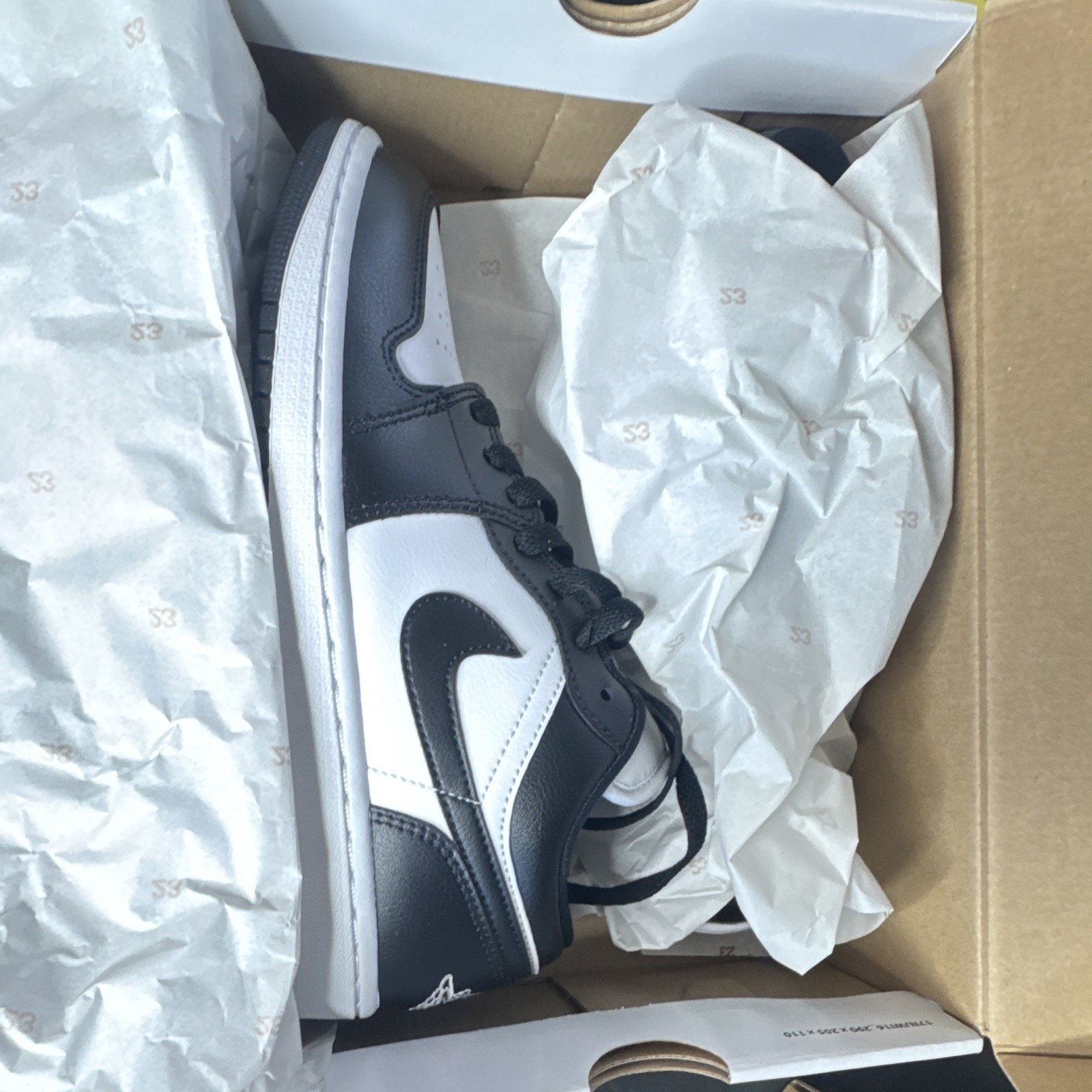 🖤🤍 PANDA AIR JORDAN 1 LOW Sneakers Black/White DQ774L-101 WMNS SZ8