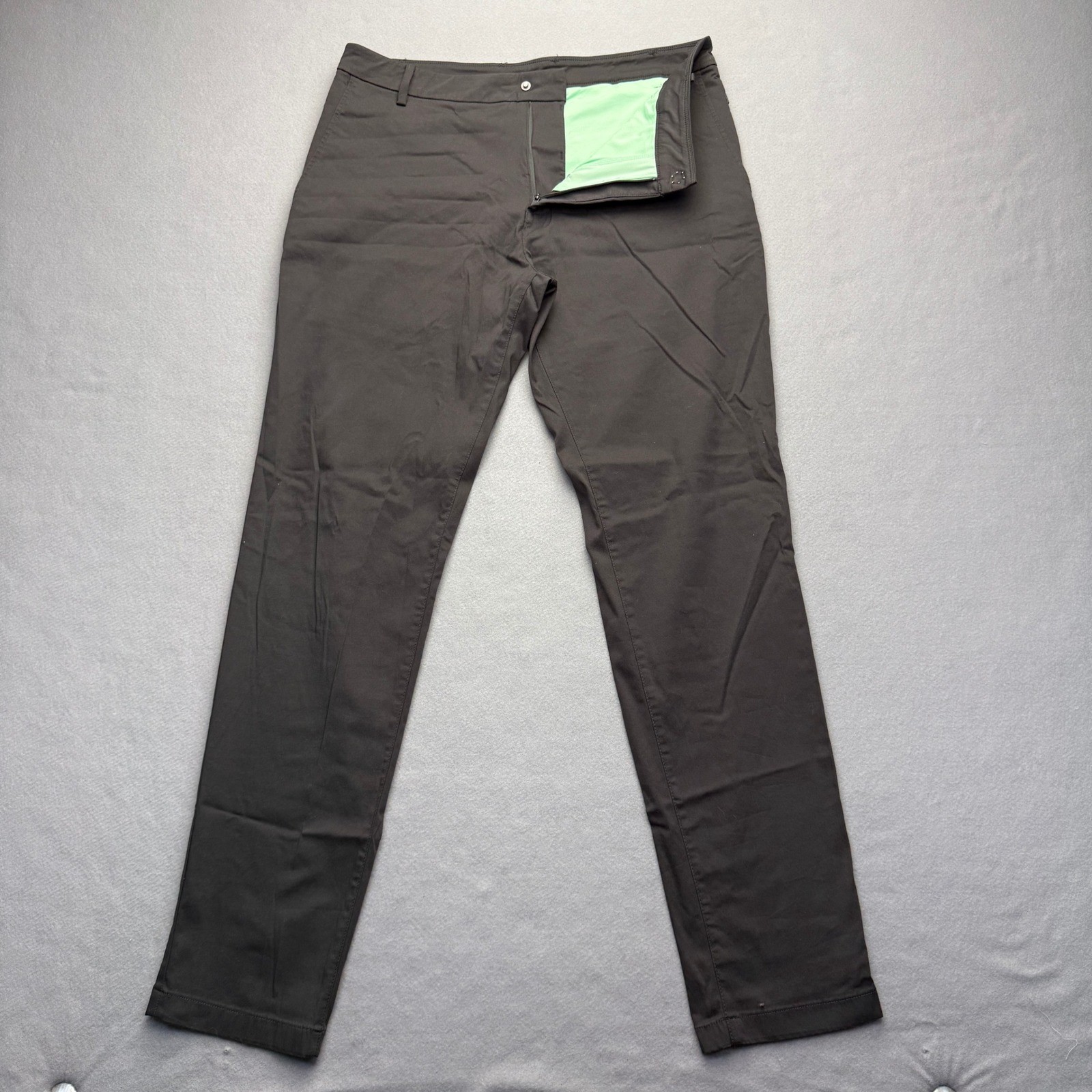 Birddogs Chino Pants Mens 34×32 Gray Lined Stretch Casual Trousers NEED REPAIR
