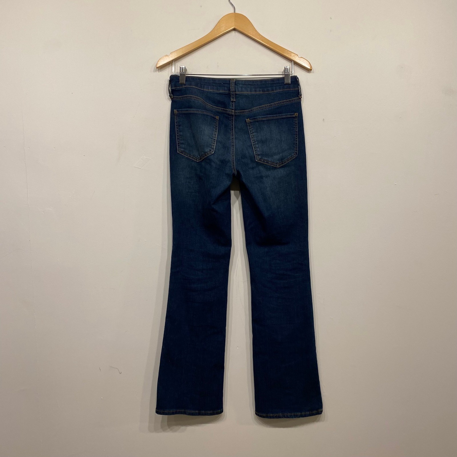 SO Low Rise Bootcut Jeans Dark Wash Denim Size 5/27W Blue Five Pocket Casual