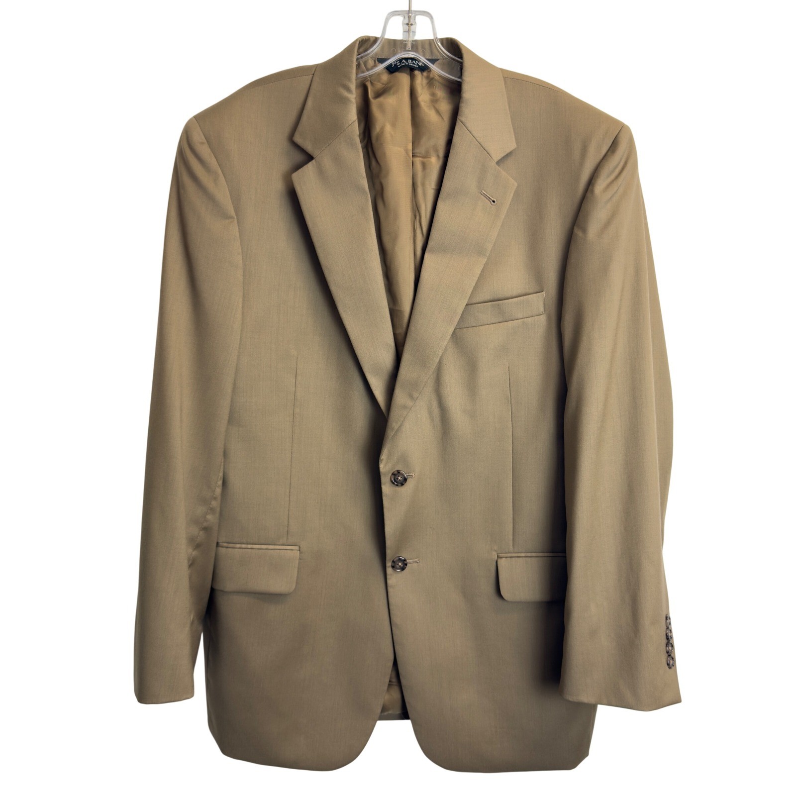 Jos A Bank Signature Collection Gordon Tan Wool Blazer Sport Coat Mens 42R