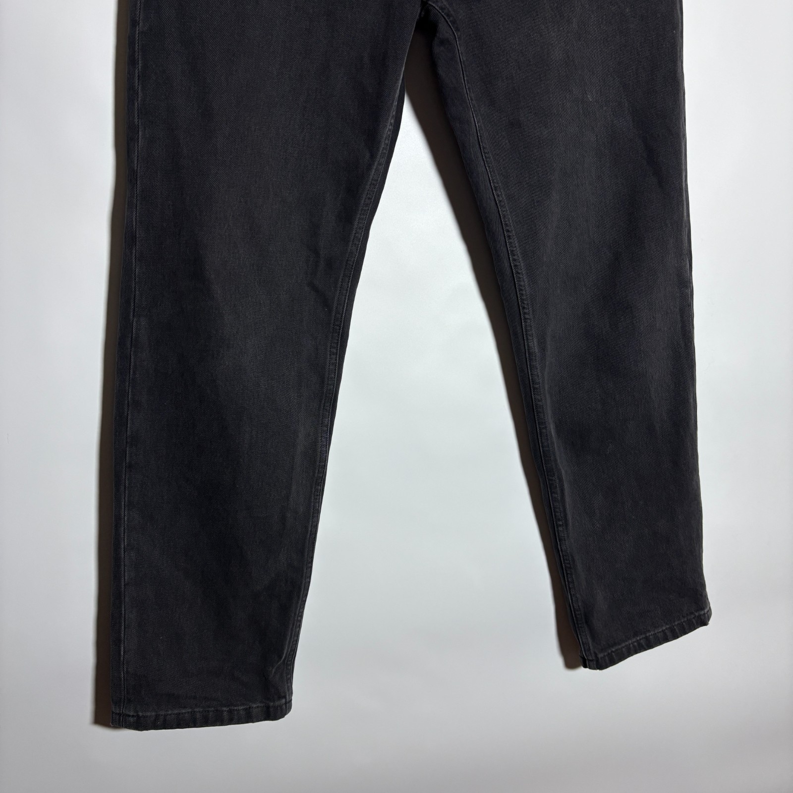 ASKET The Loose Jeans Organic Cotton Denim Baggy Size 32 x 32 Stone Washed Black