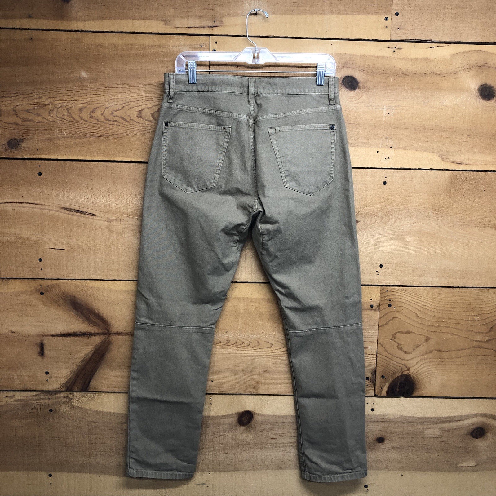 Proof Rover Slim Workwear Pants Mens Size 31×30 Stretch Casual Beige Canvas