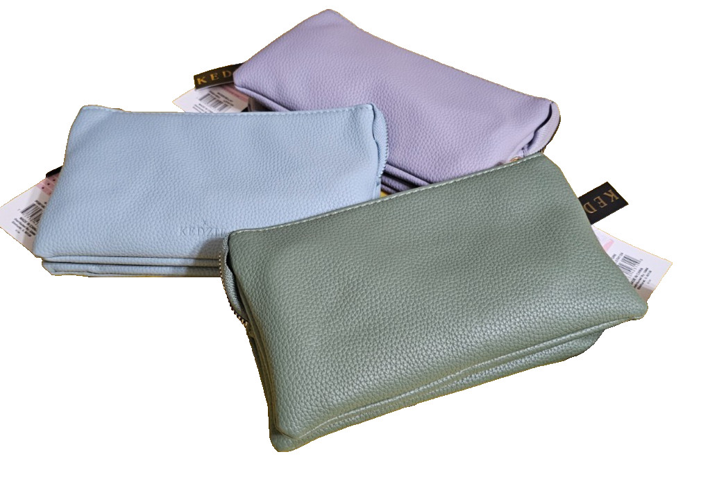 Kedzie Eclipse Wallet Crossbody Butter Soft Pebble Leather Various colors NWT