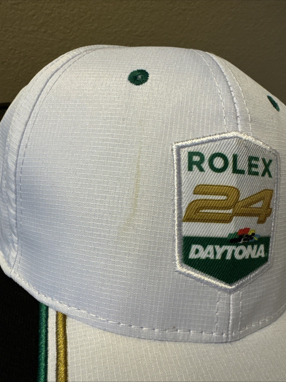 Rolex 24 At Daytona white adjustable baseball cap Promo Hat From Speedway 1