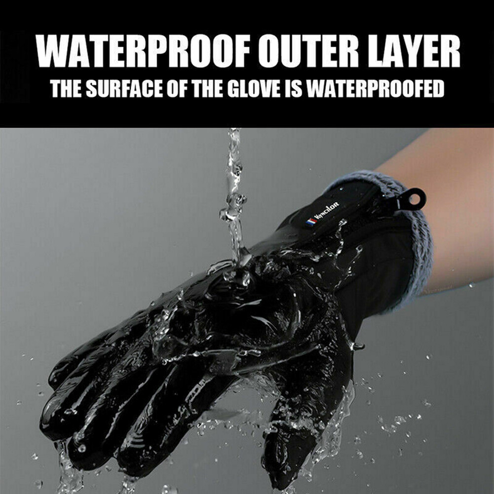Winter Thermal Gloves Touchscreen Waterproof Windproof Ski Non-Slip Grips Gloves