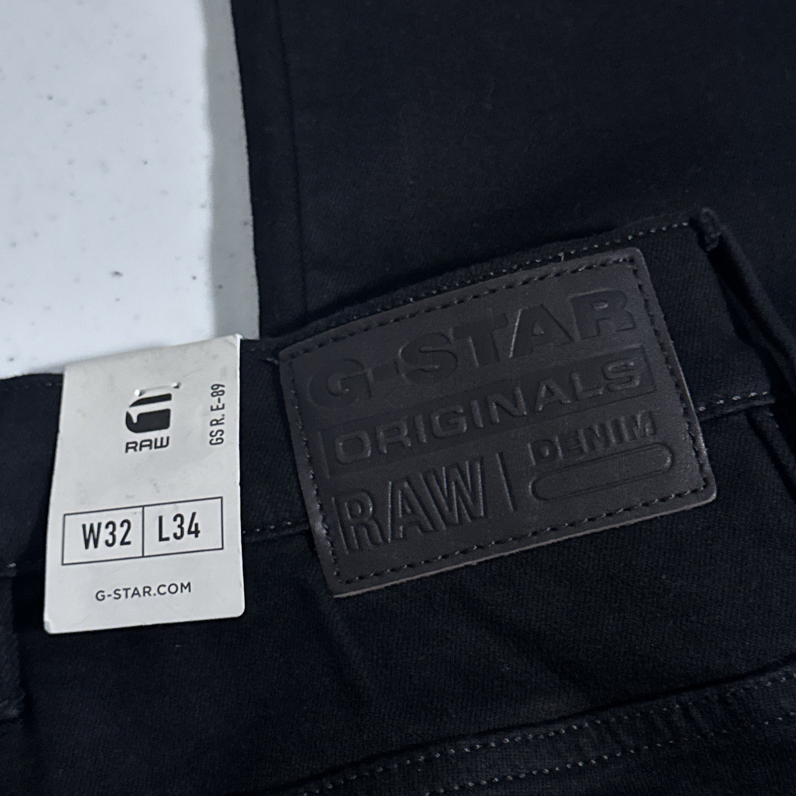 G-Star Raw Airblaze 3D Skinny Pitch Black Multi Pocket Cargo Jeans Mens 32×34
