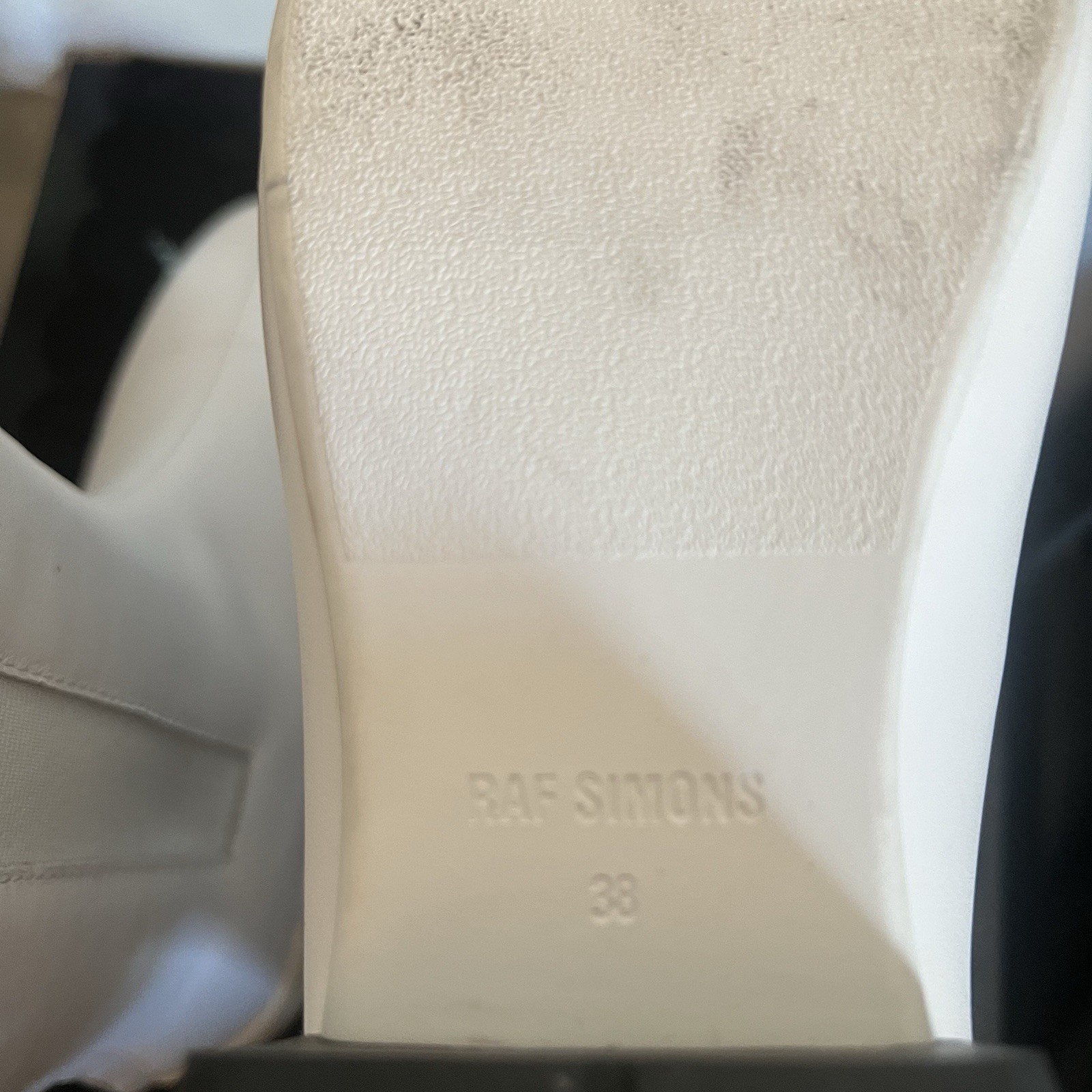 Raf Simons solaris White Zip Ankle Bootie EU 38 woman’s size 8 sp2022