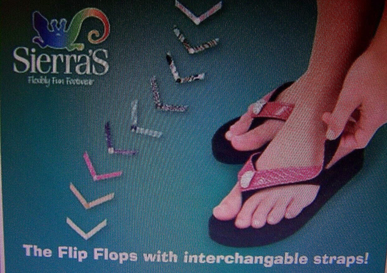 NEW SIERRAs Switchflops Tan Flat Sandal Size 7M w Lot 3 Sets of Straps Lindsay