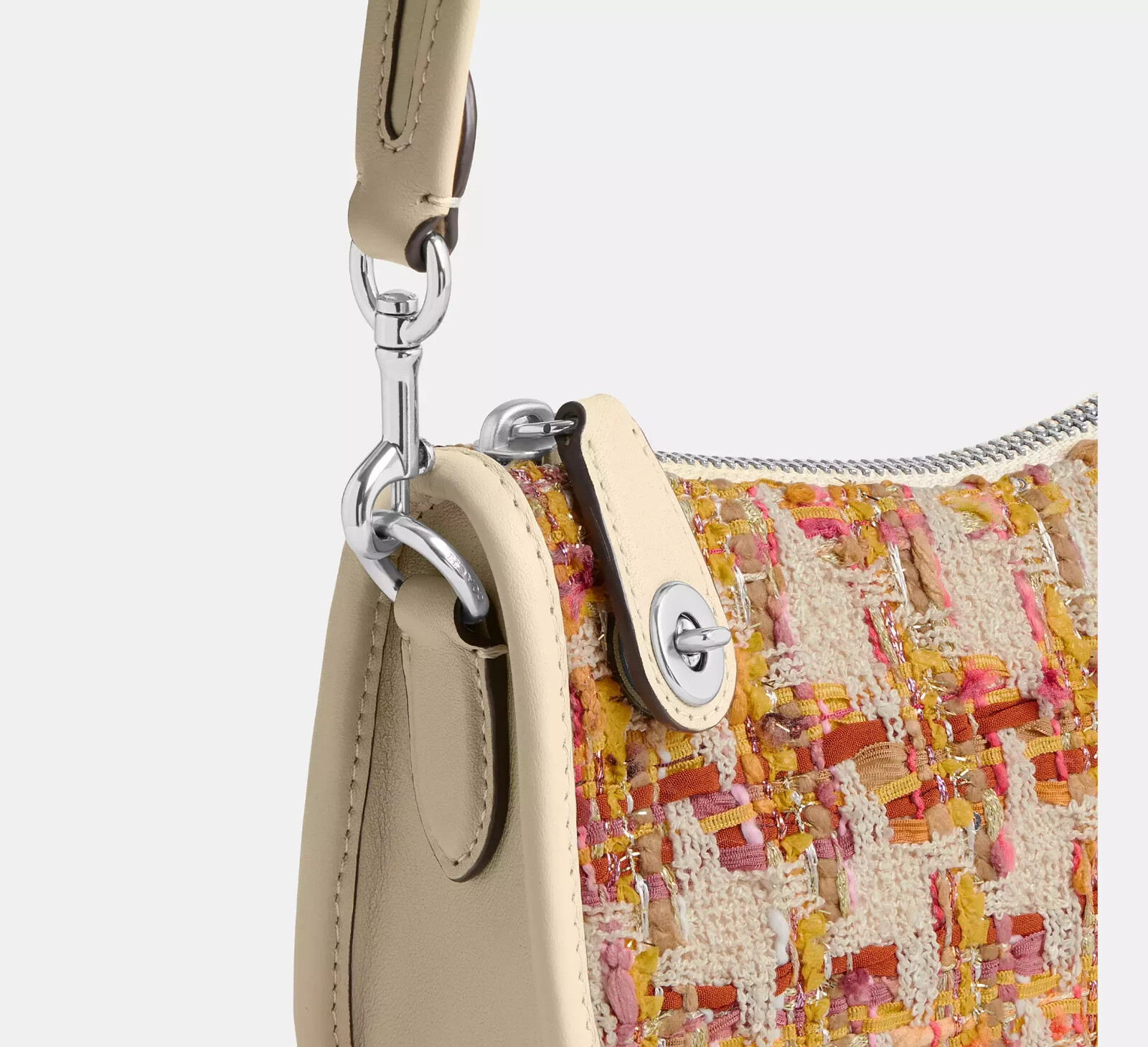 COACH Neutral Multi Swinger 20 In Tweed Women Shoulder Bags CP444