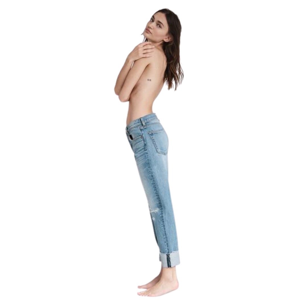 Rag & Bone | Rosa Mid-Rise Boyfriend in Jones | Size 23