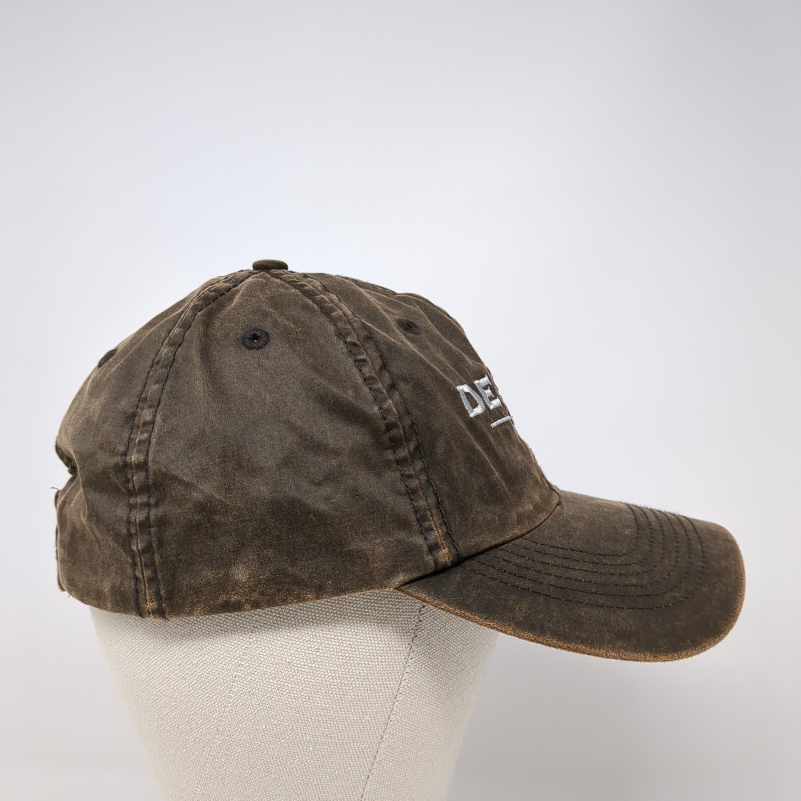 Defiant Whisky Strapback Hat Brown One Size Adjustable Embroidered Imperial