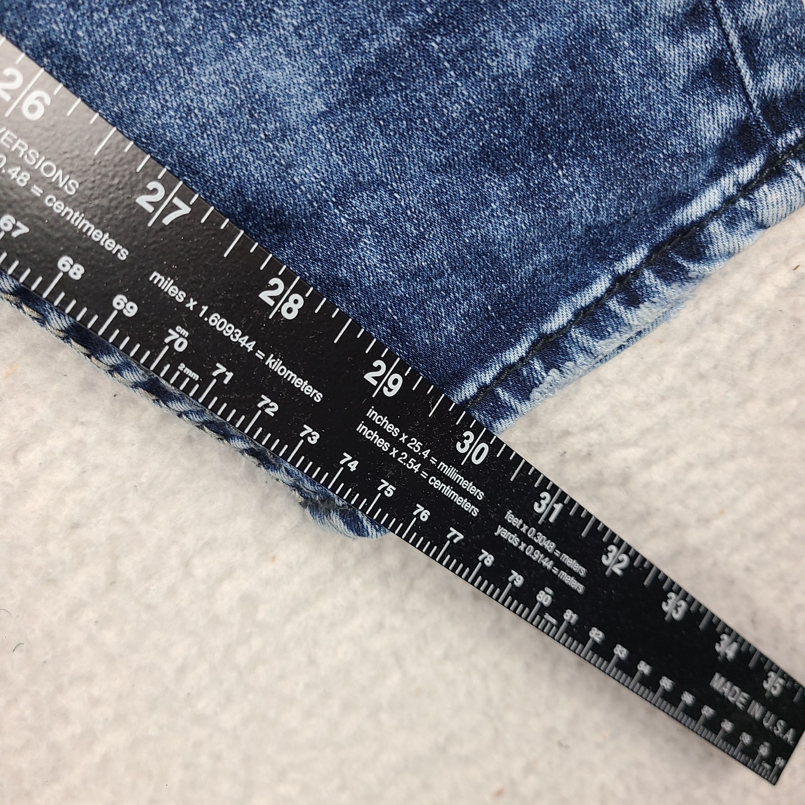 Silver Jeans Womens 16×30 Blue Denimotion Suki Skinny Distress Dark Wash Denim
