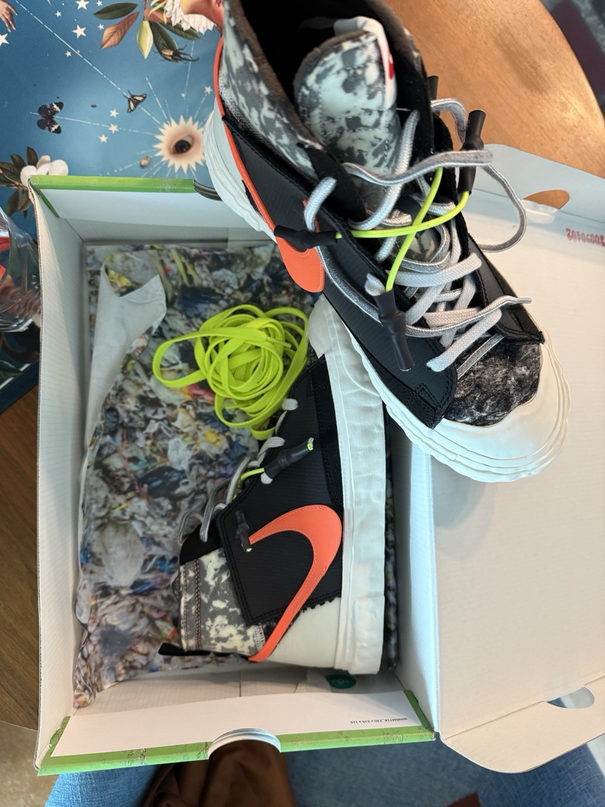 Nike Blazer Mid Readymade Black/Total Orange W 8