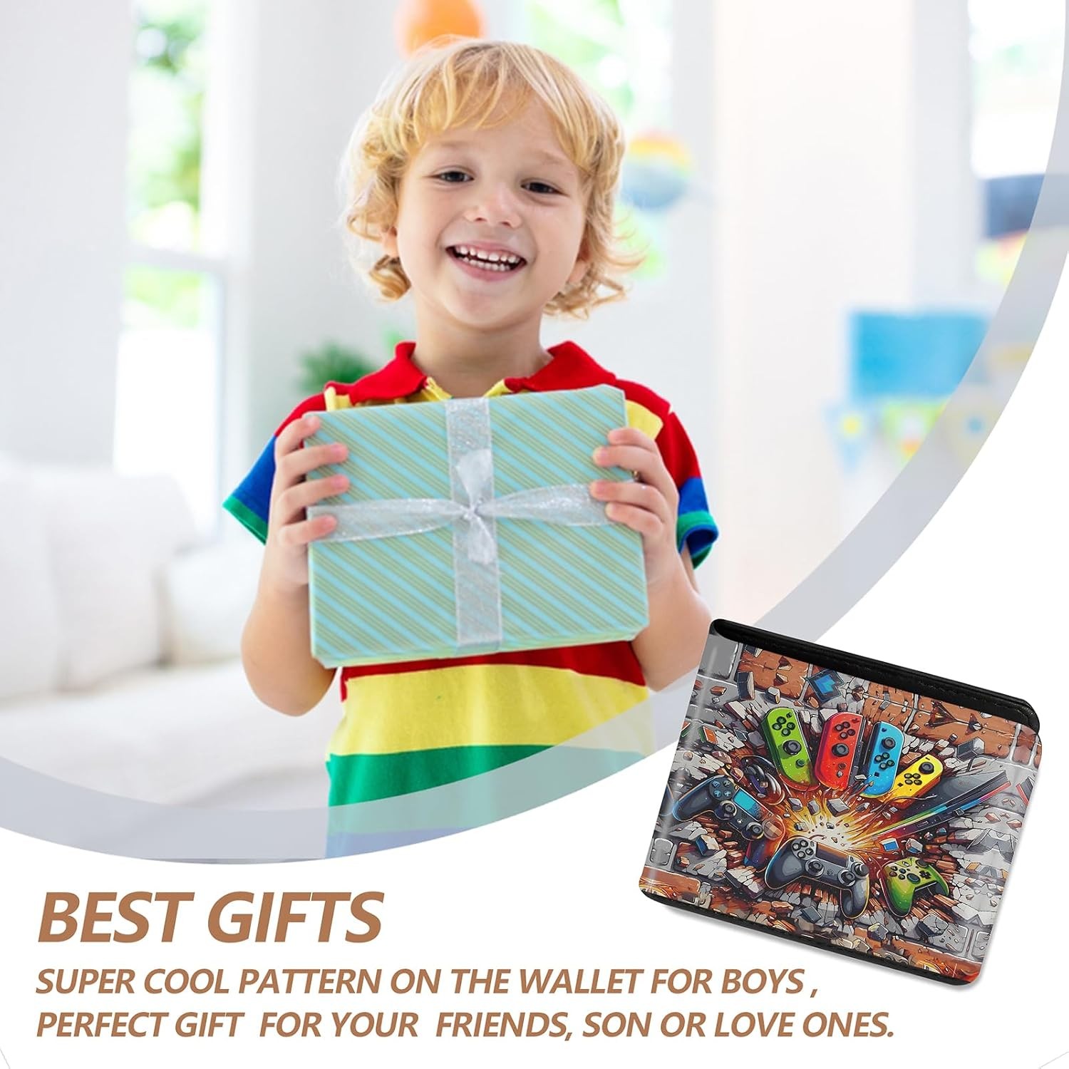 Kids Wallet for Boys, Cool Wallets for Teen Son Ages 4 5 6 7 8 9 10 11 12 13 14