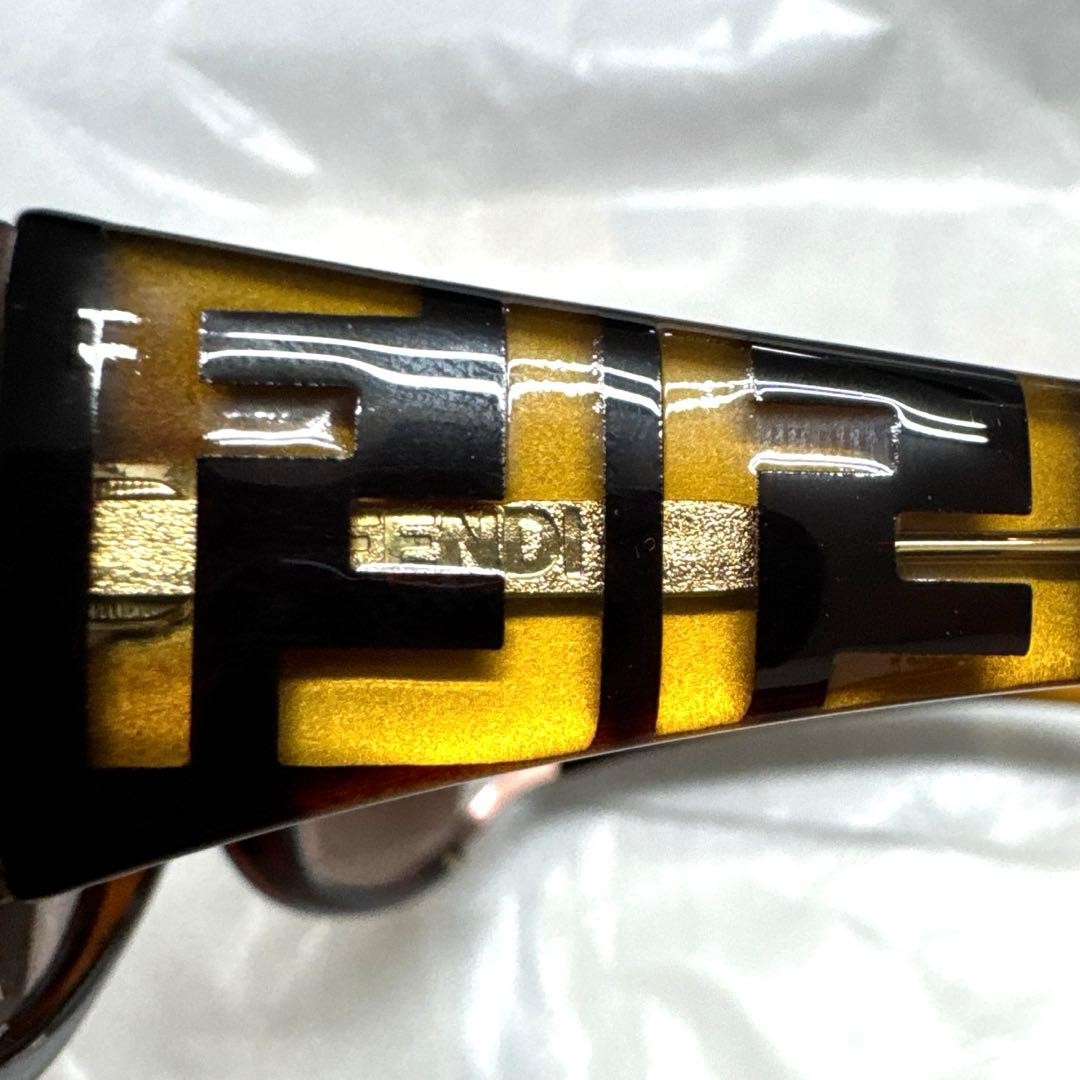 FENDI Zucca Pattern Sunglasses Brown