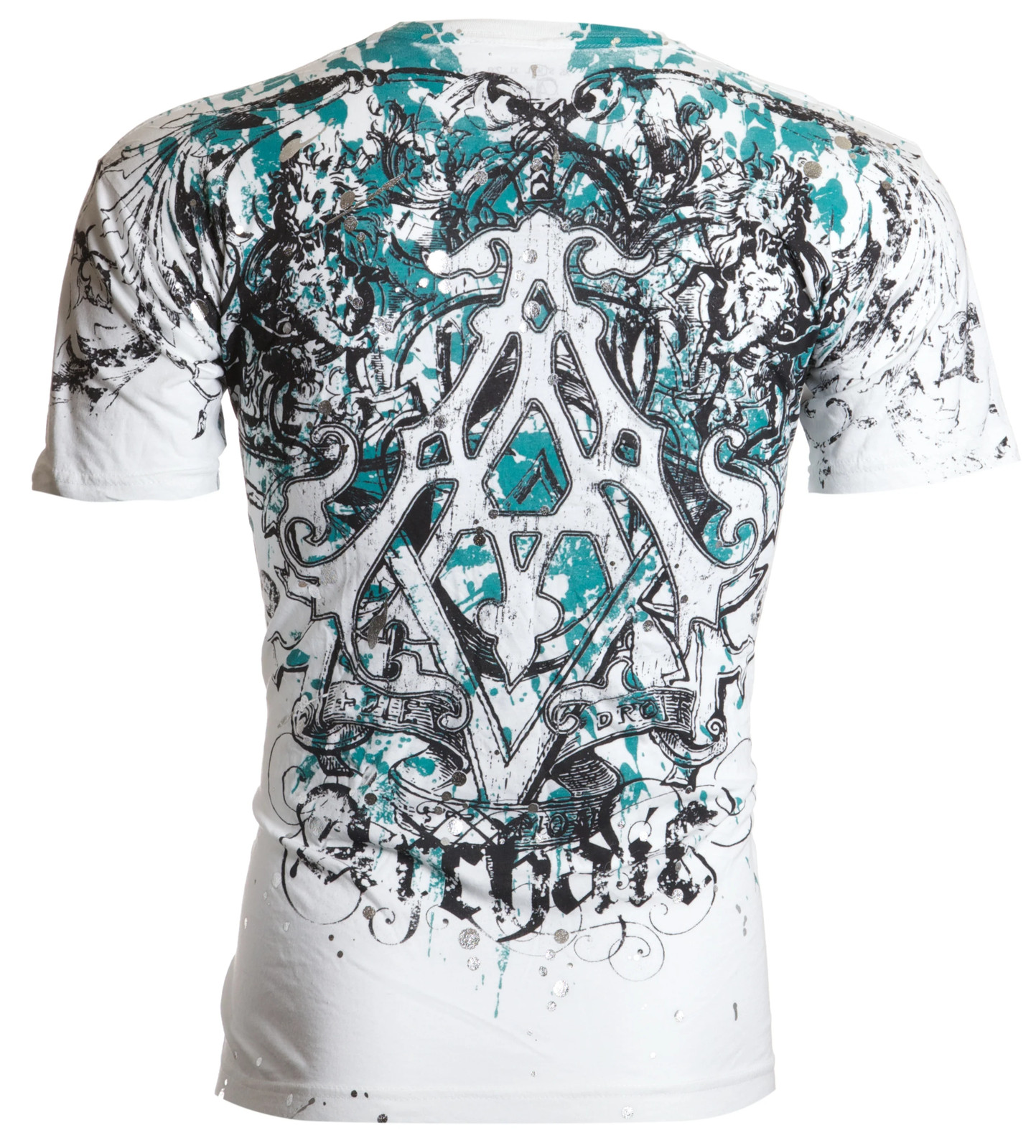 Archaic by Affliction Men’s T-Shirt Heraldry Wings Biker