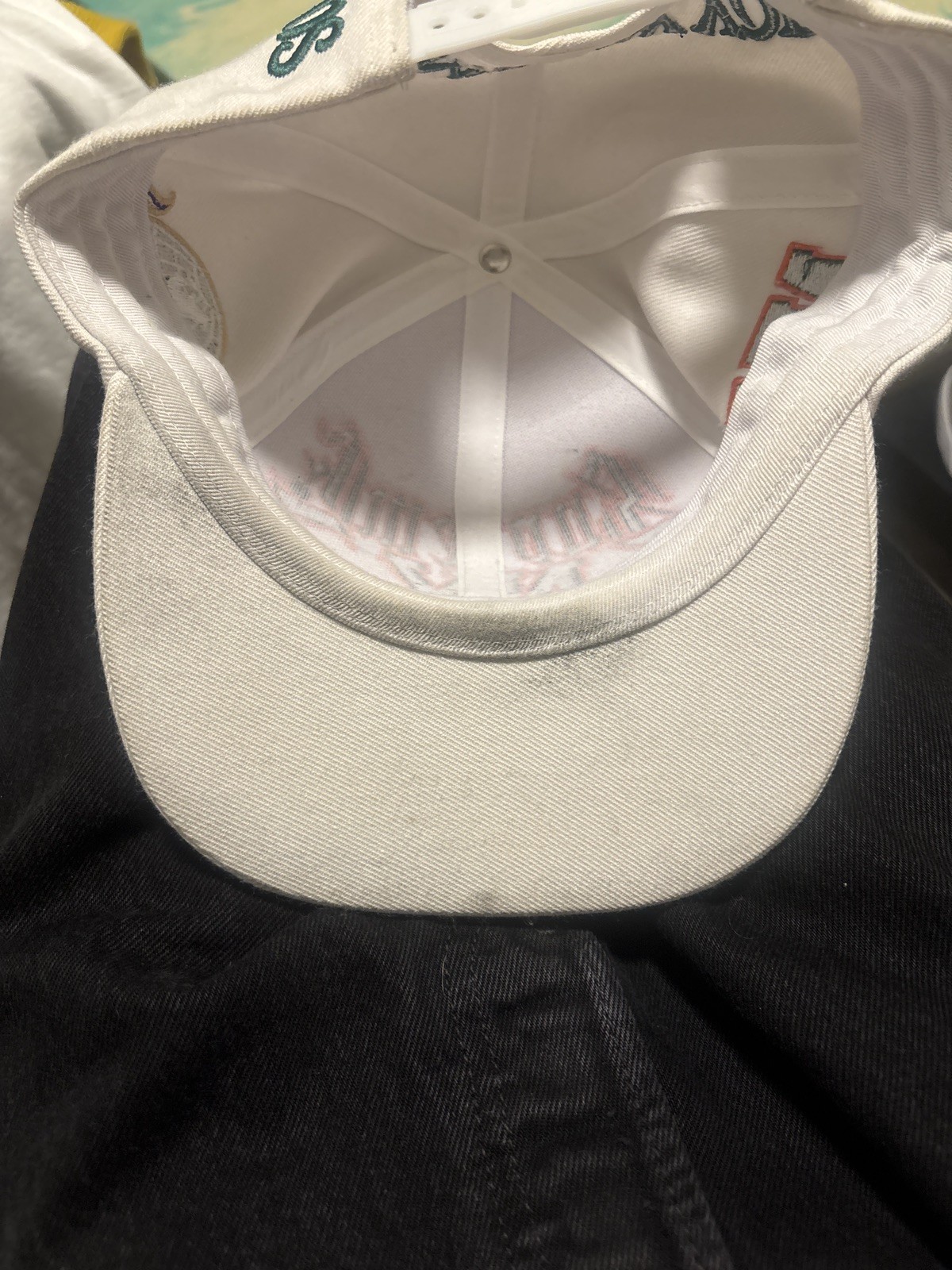 Supreme New York 6-Panel Hat Cap White Green Orange SS25 Embroidered