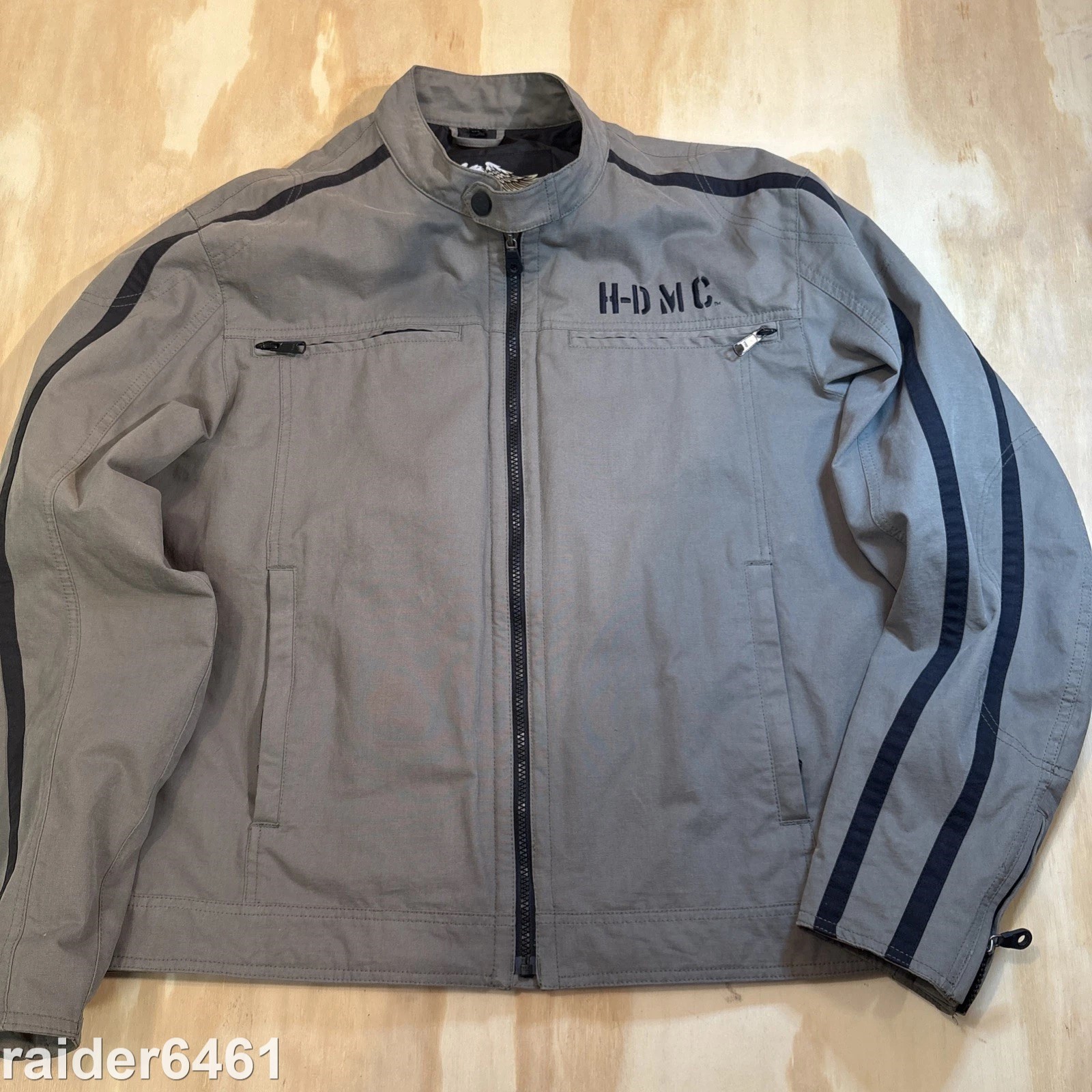 Harley-Davidson Men’s Jacket Khaki Green Cotton Full Zip XL H-DMC 971531-10VM