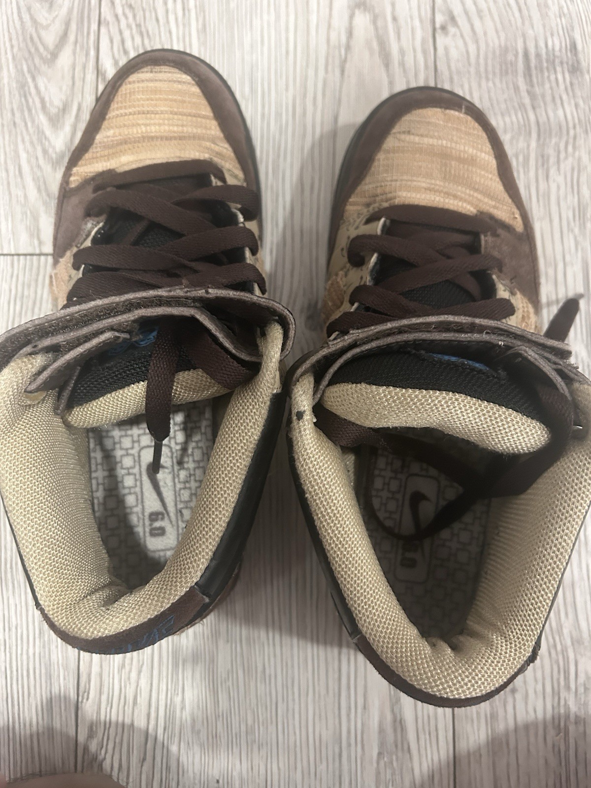 Nike 6.0 Mogan Mid Premium “Woody” Shoes Men’s U.S. Size 8 Brown Sneakers