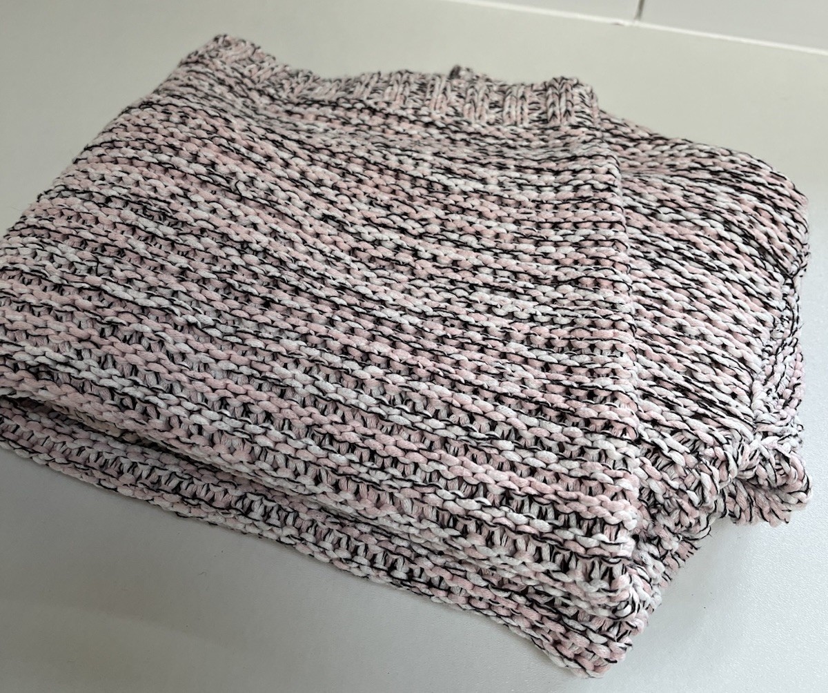 Anthology Salmon Pink Oversized Chunky Knit Ladies Jumper Size 16-18 XL