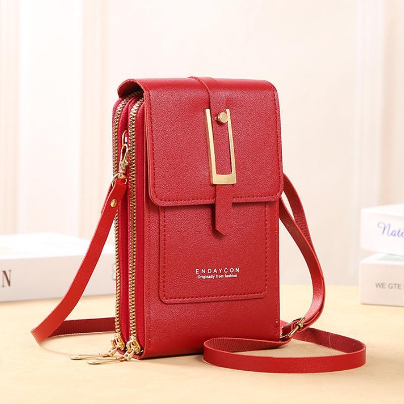 Women’s handbags, cell phone wallets, touch screen wallets