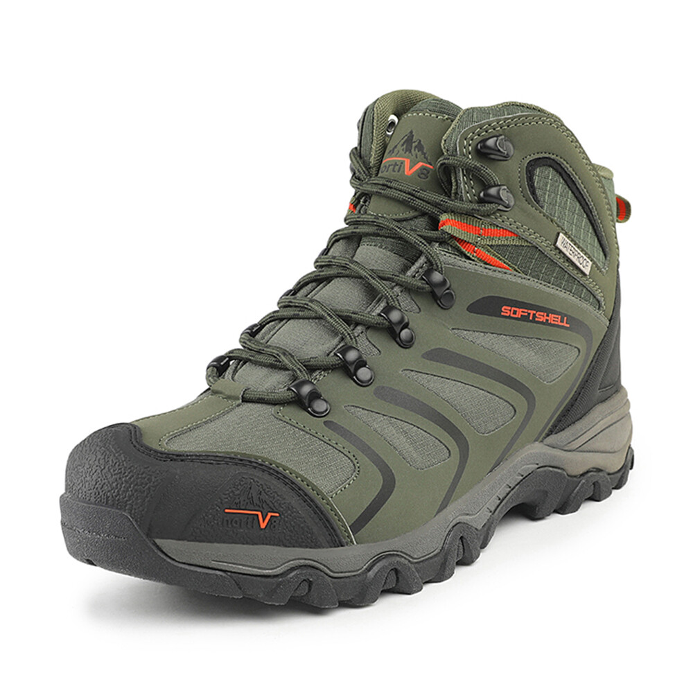 Men’s Waterproof Hiking Boots Mid Top Ankle Lightweight Outdoor Trail Work Shoes