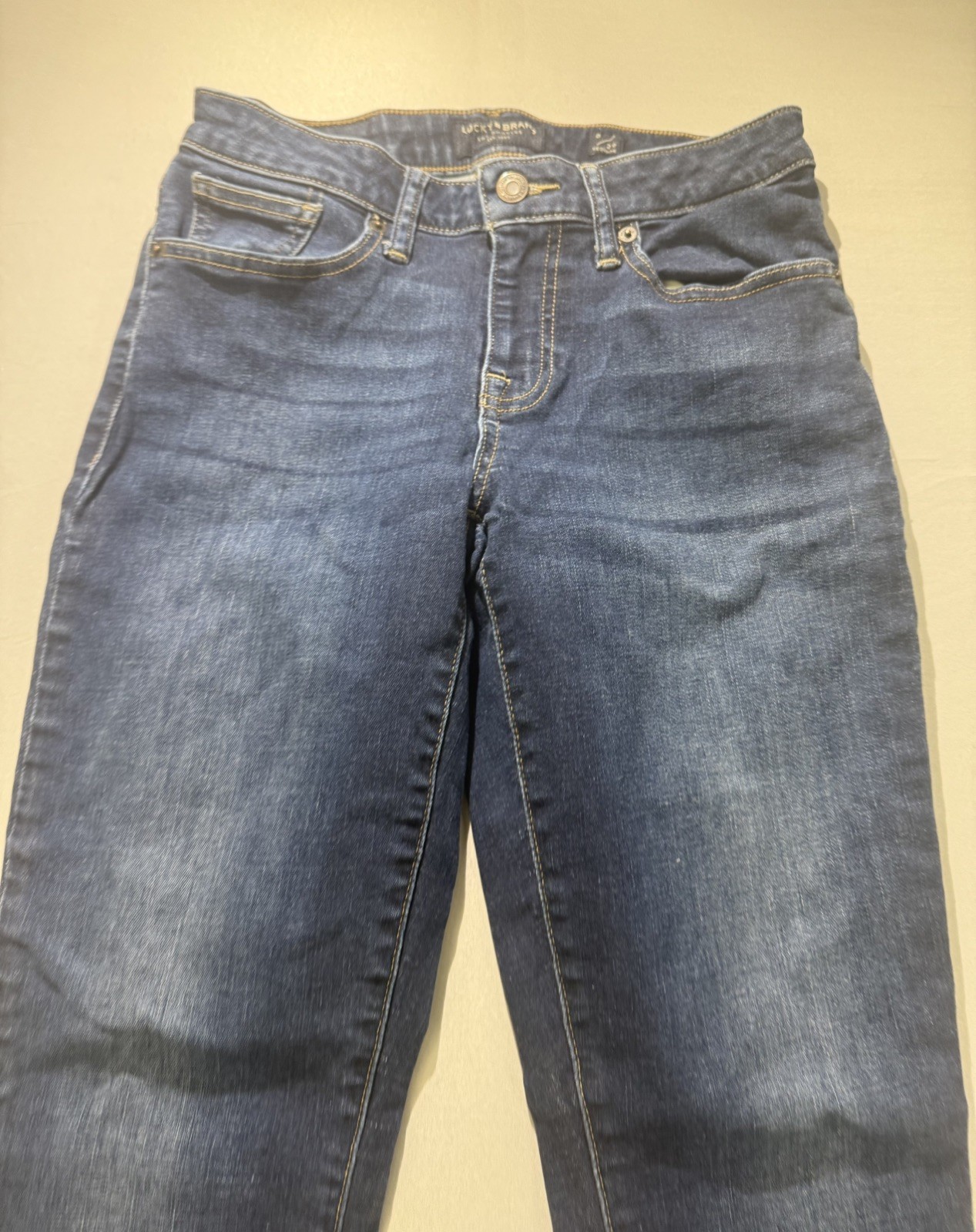 Lucky Brand Womens Dark Wash Denim Mid Rise Skinny Ankle Jeans Size 8/29