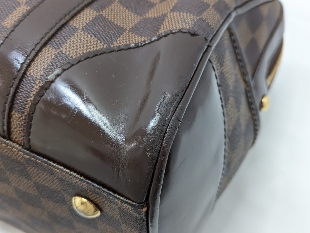 LOUIS VUITTON Damier Ebene Berkeley Hand Bag N52000 DU0093 Authentic LV