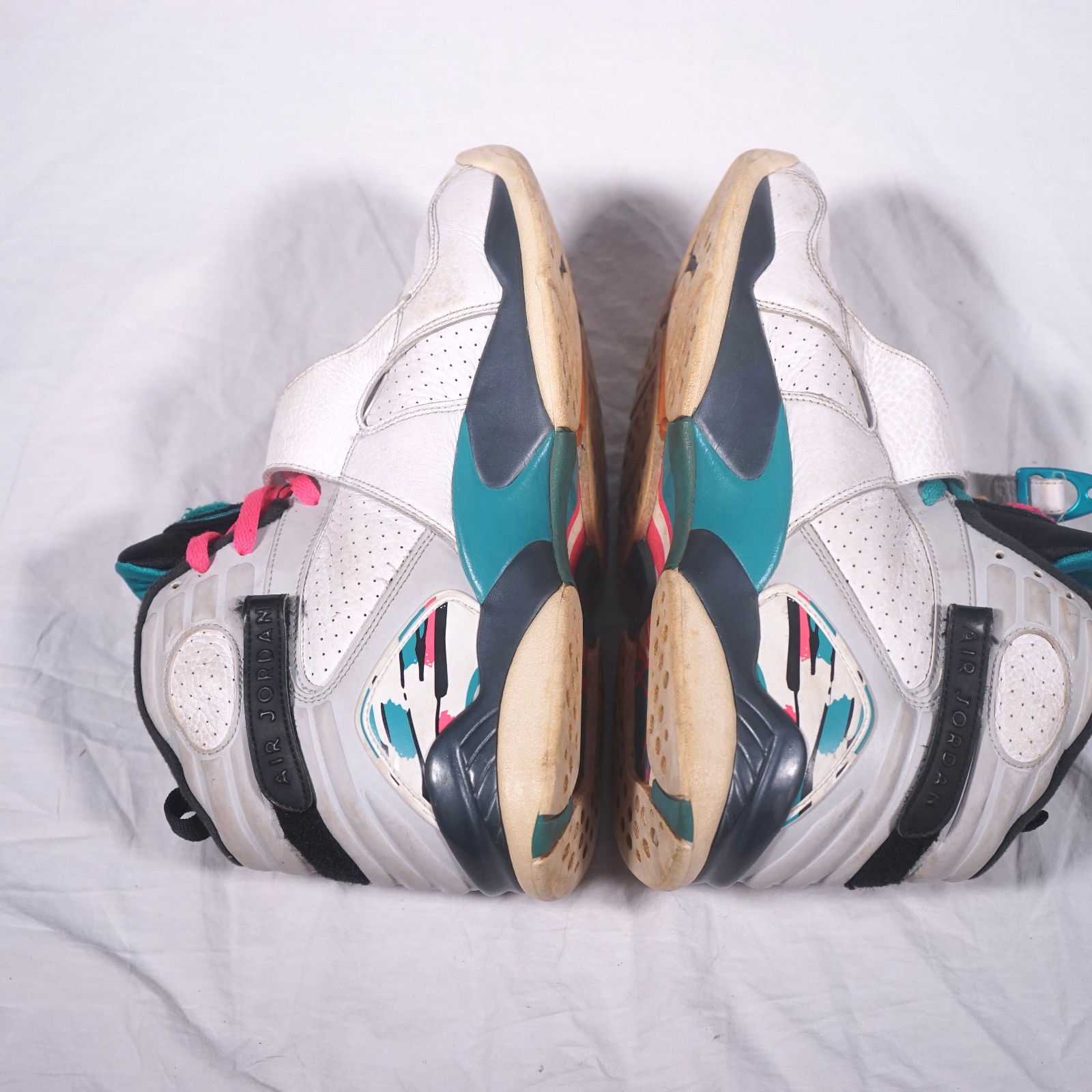Nike Air Jordan 8 Retro South Beach White Teal Pink Mens 11 2018 305381-113