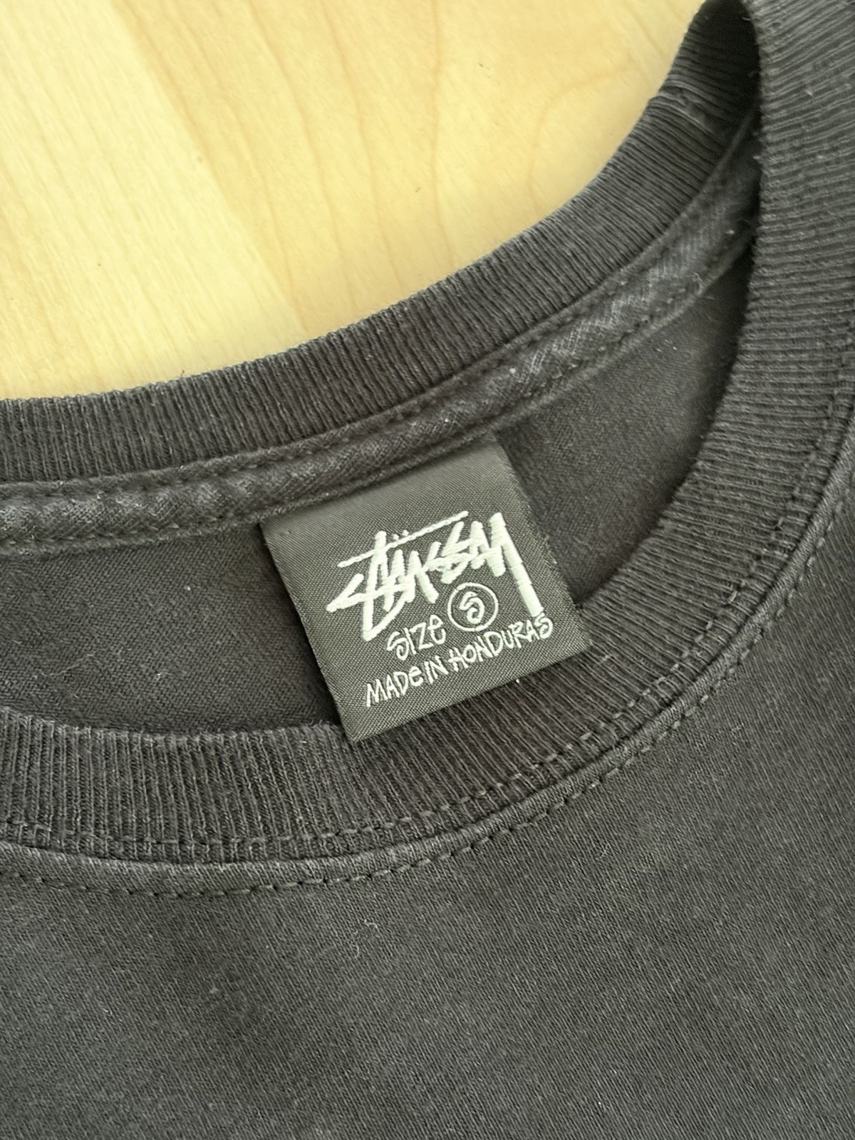 Stussy Tough Gear Black Short Sleeve T-Shirt Size Medium (Used Great Condition)